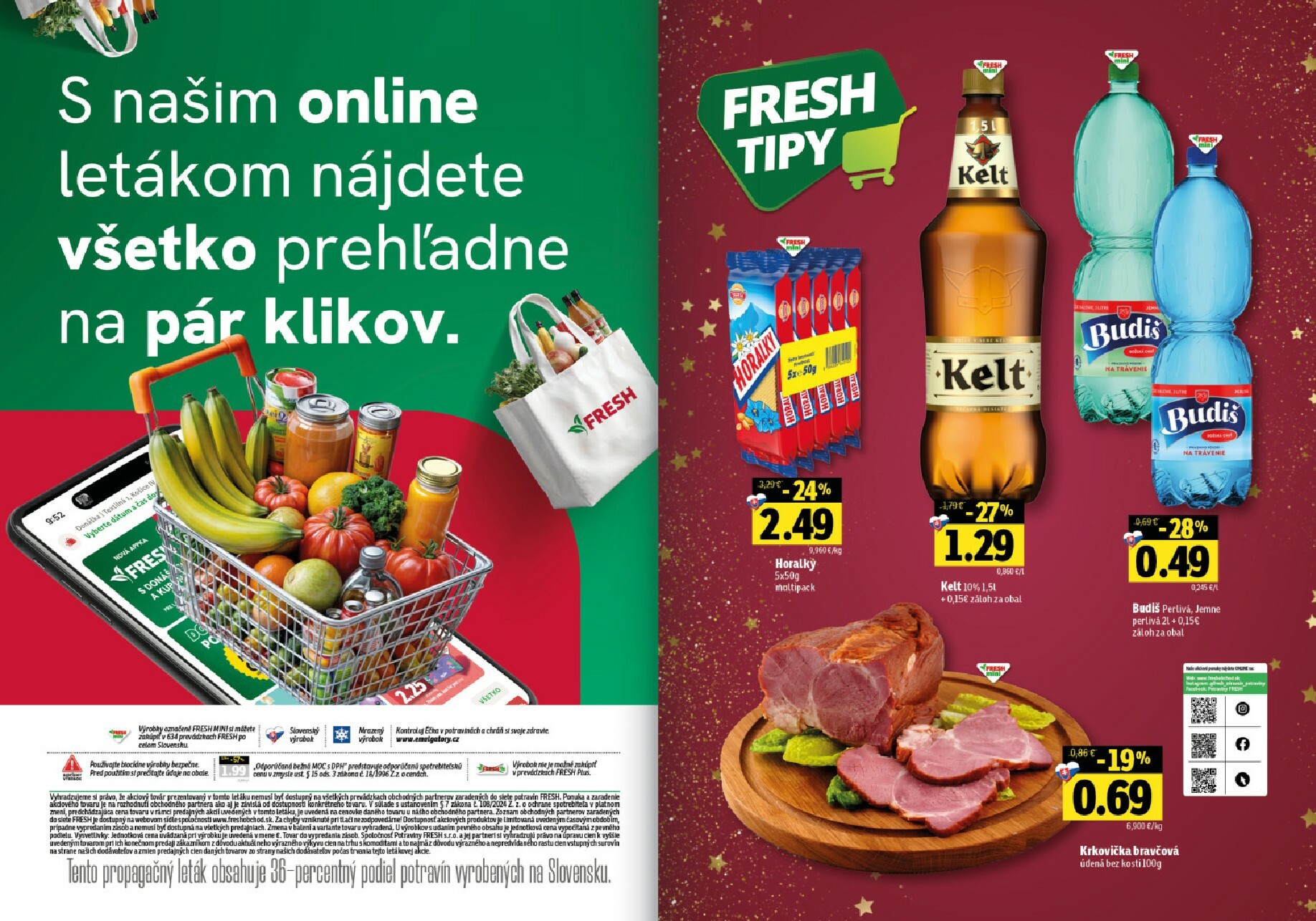 fresh - Leták Fresh - Stredné a západné Slovensko platný od 18.12. do 31.12. - page: 24