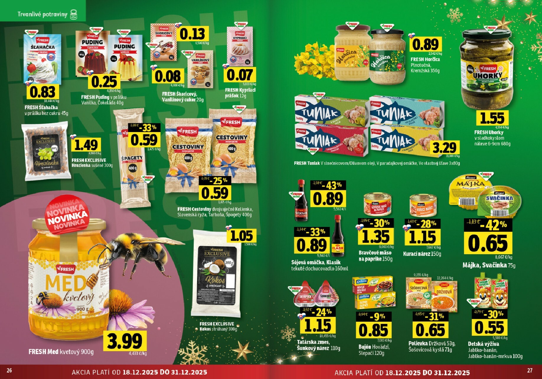 fresh - Leták Fresh - Východné Slovensko platný od 18.12. do 31.12. - page: 13