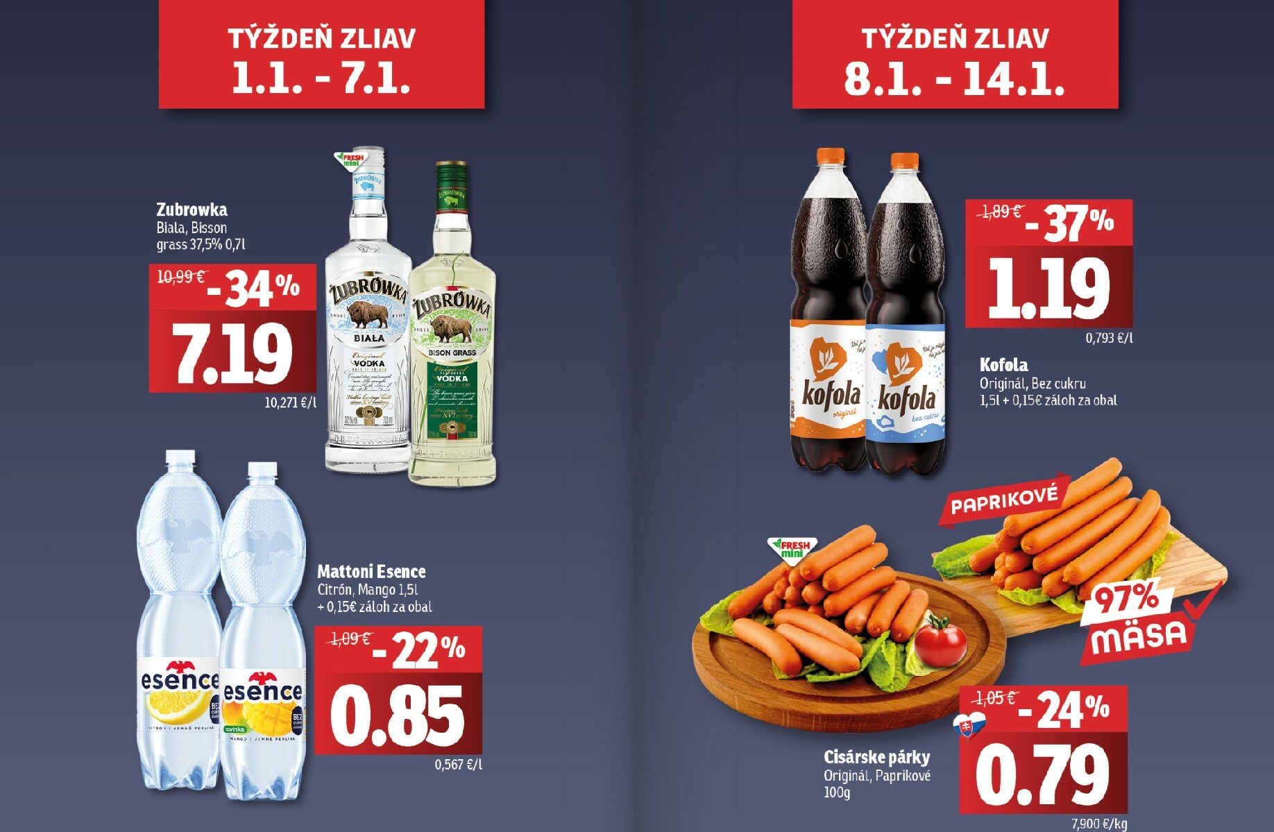 fresh - Leták Fresh - Stredné a západné Slovensko platný od 01.01. do 14.01. - page: 2