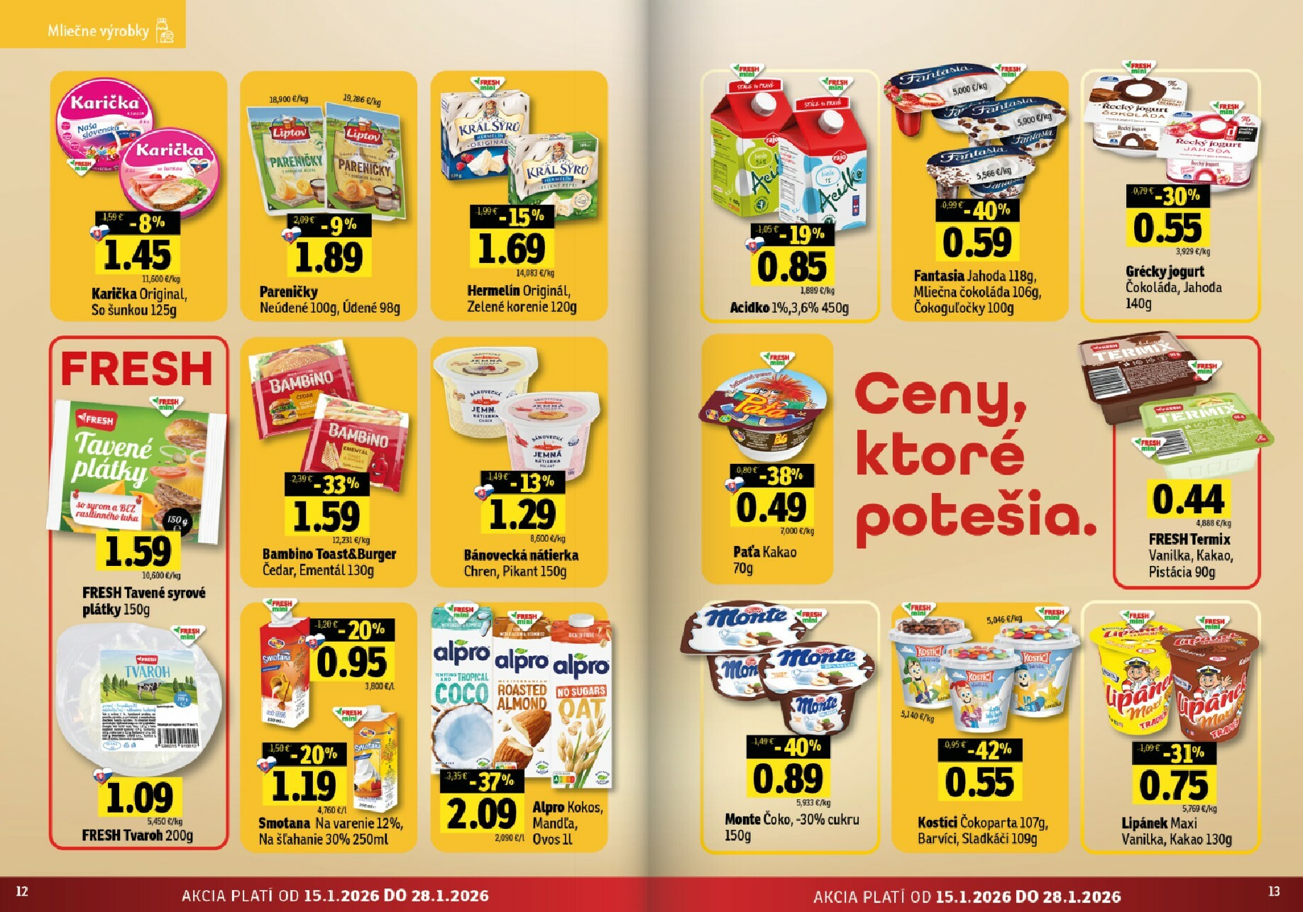 fresh - Leták Fresh - Stredné a západné Slovensko platný od 15.01. do 28.01. - page: 7