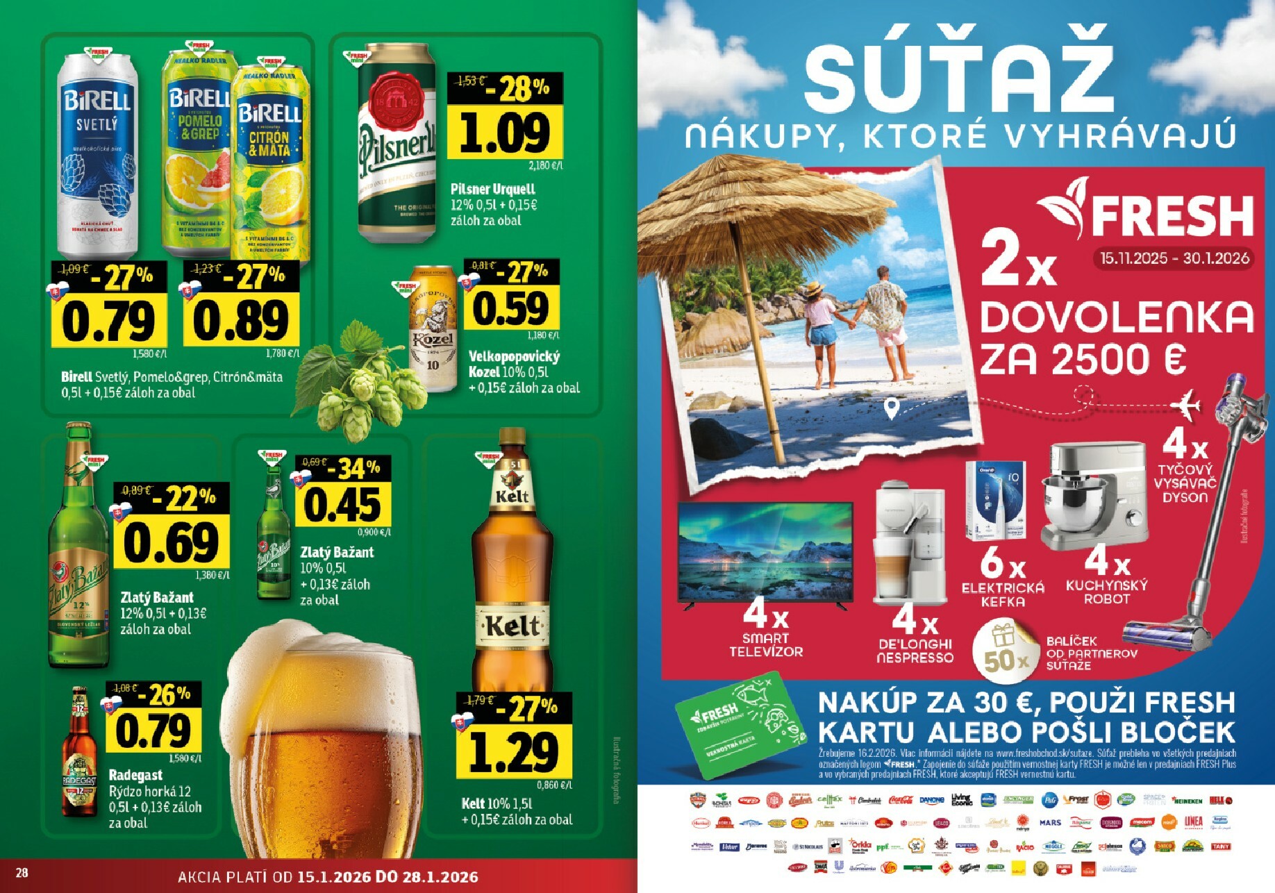 fresh - Leták Fresh - Stredné a západné Slovensko platný od 15.01. do 28.01. - page: 15