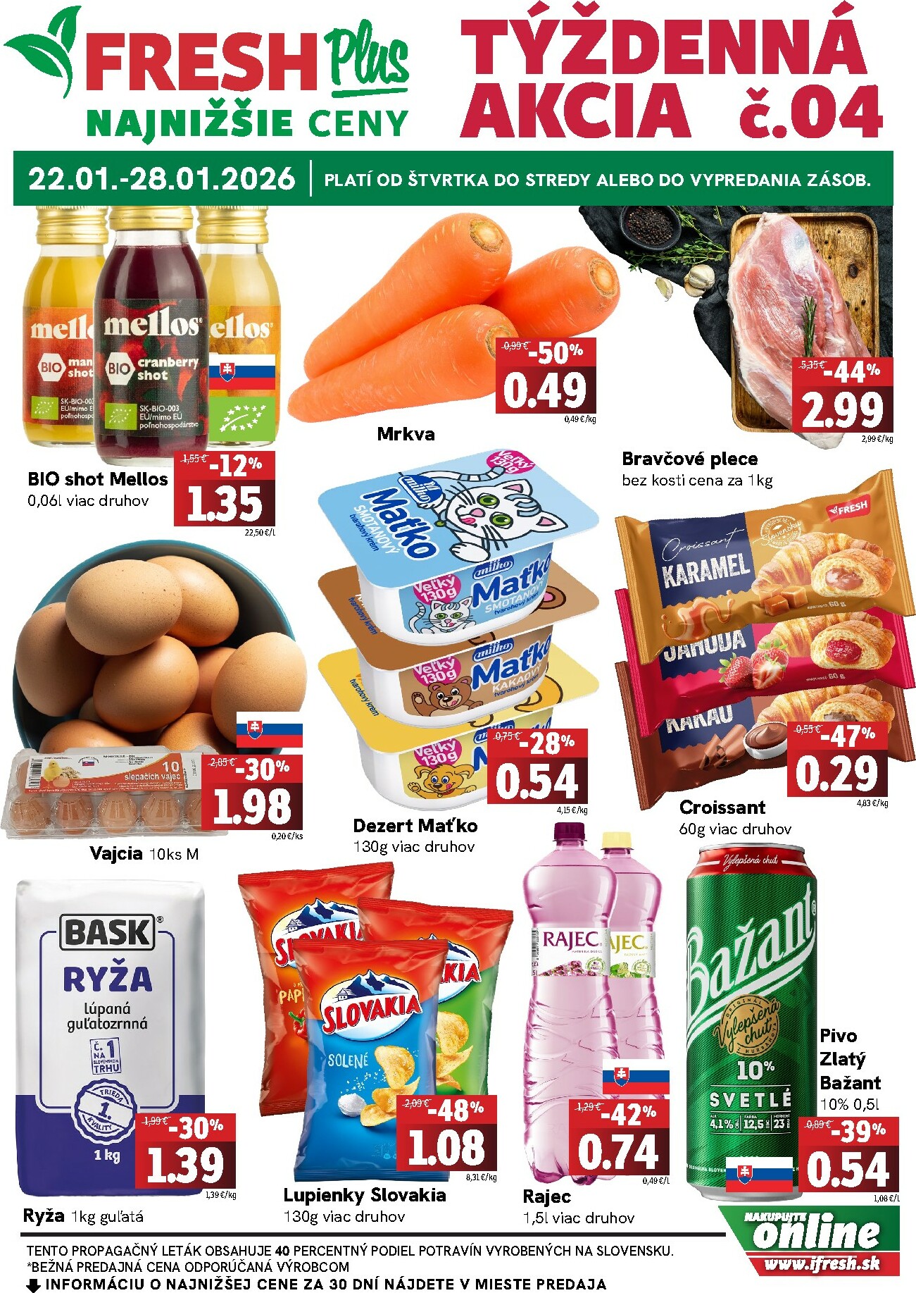 fresh - Leták Fresh Plus platný od 22.01. do 28.01.