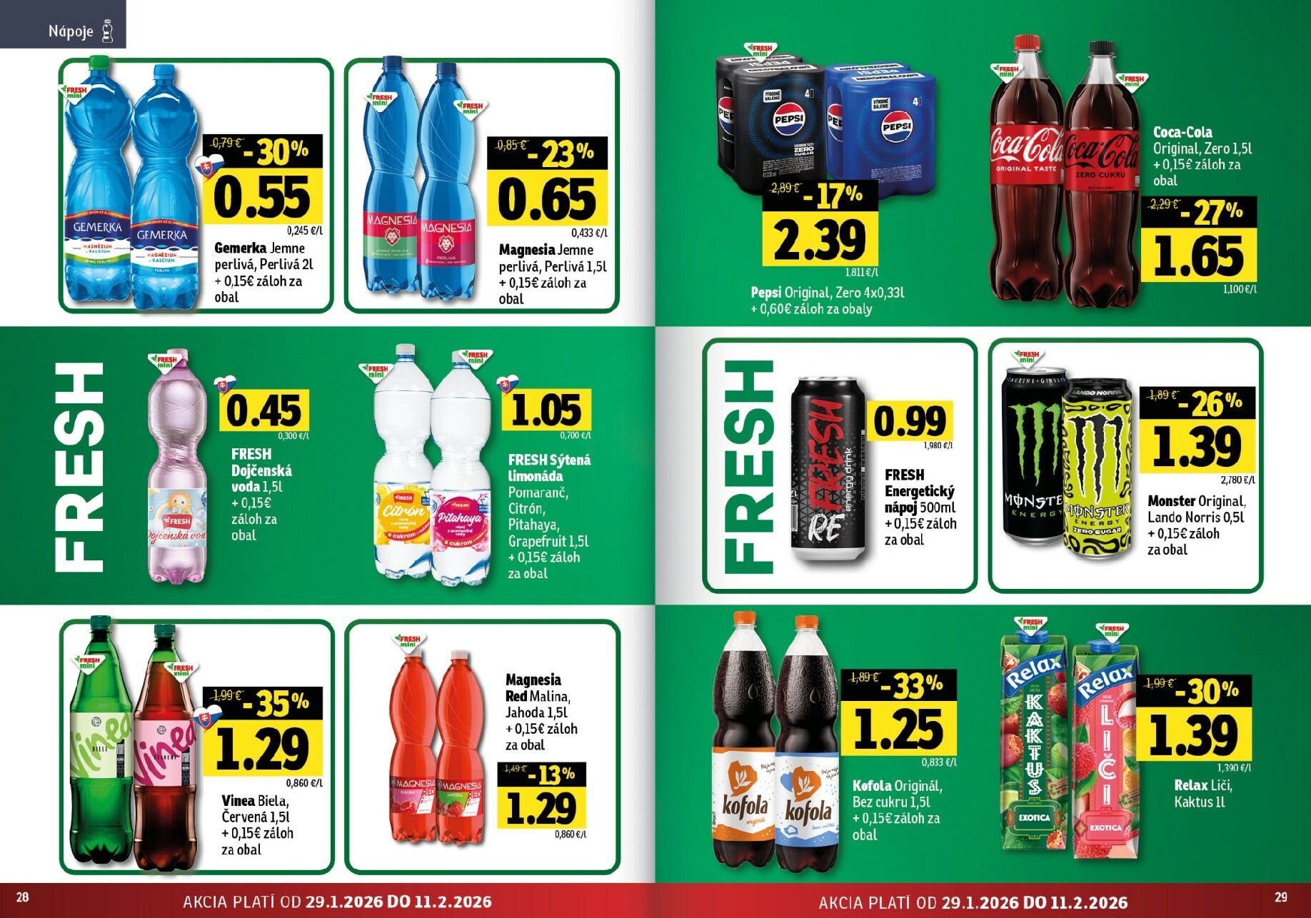 fresh - Leták Fresh - Stredné a západné Slovensko platný od 29.01. do 11.02. - page: 15