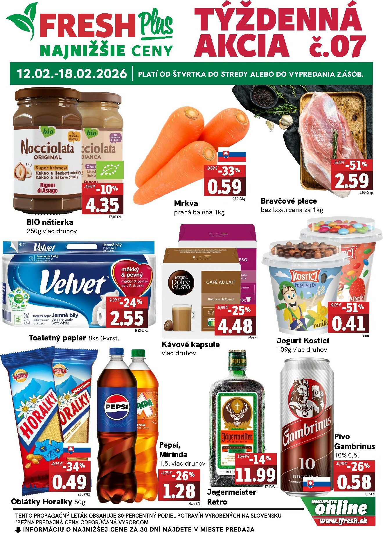 fresh - Leták Fresh Plus platný od 12.02.2026 do 18.02.2026