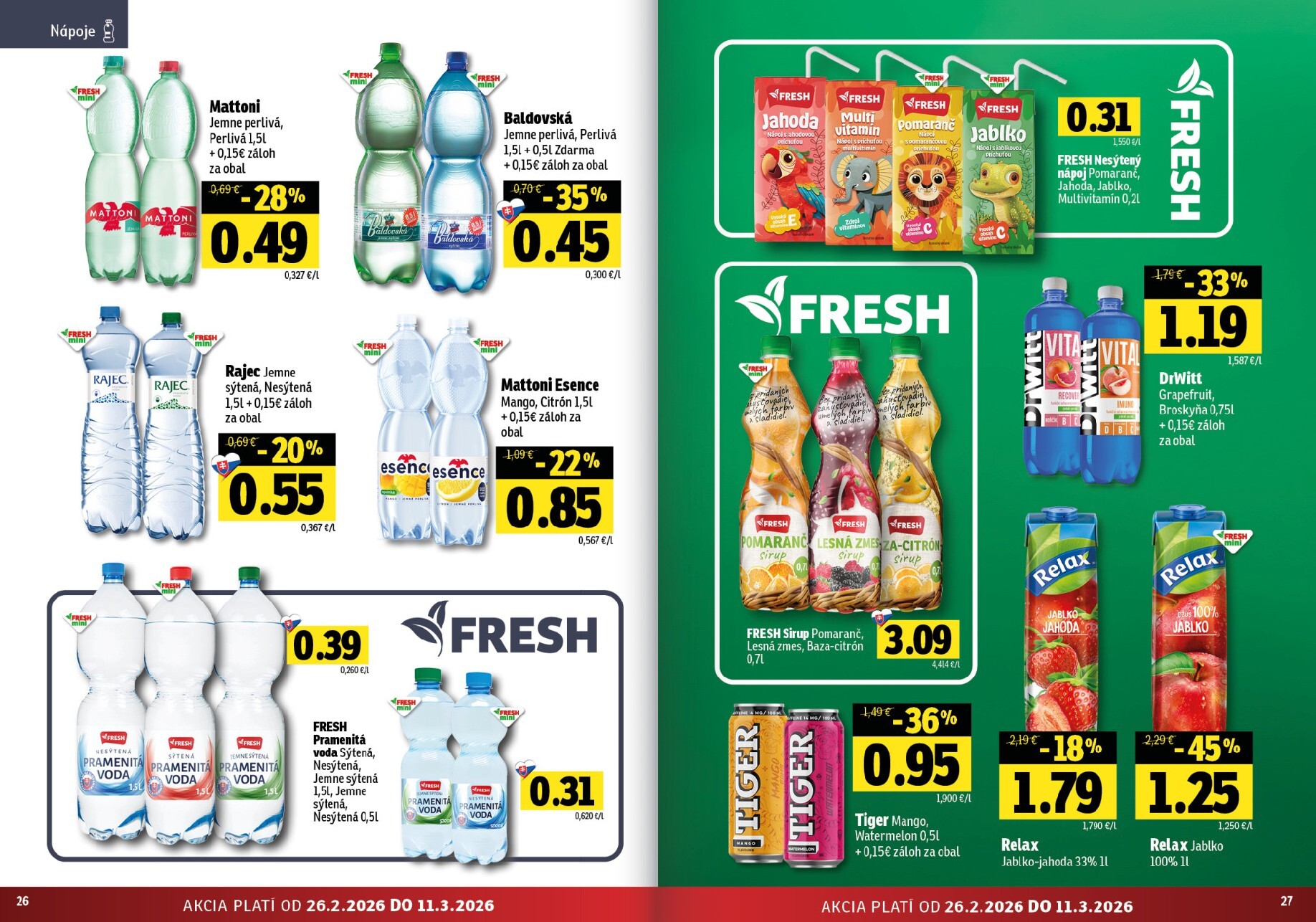 fresh - Leták Fresh - Stredné a západné Slovensko platný od 26.02.2026 do 11.03.2026 - page: 14