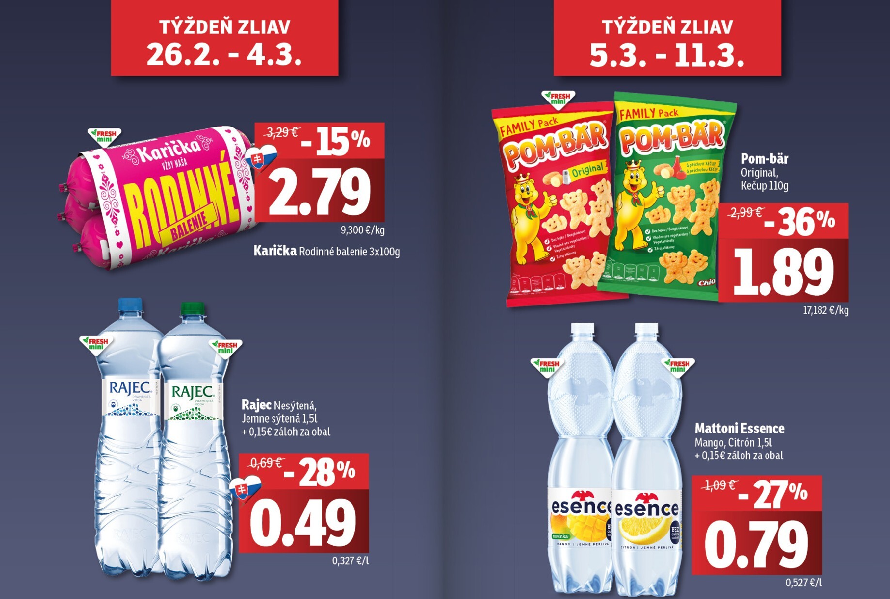 fresh - Leták Fresh - Stredné a západné Slovensko platný od 26.02.2026 do 11.03.2026 - page: 2