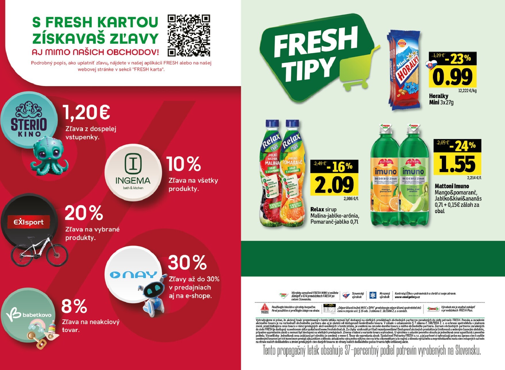 fresh - Leták Fresh - Stredné a západné Slovensko platný od 12.03.2026 do 25.03.2026 - page: 22