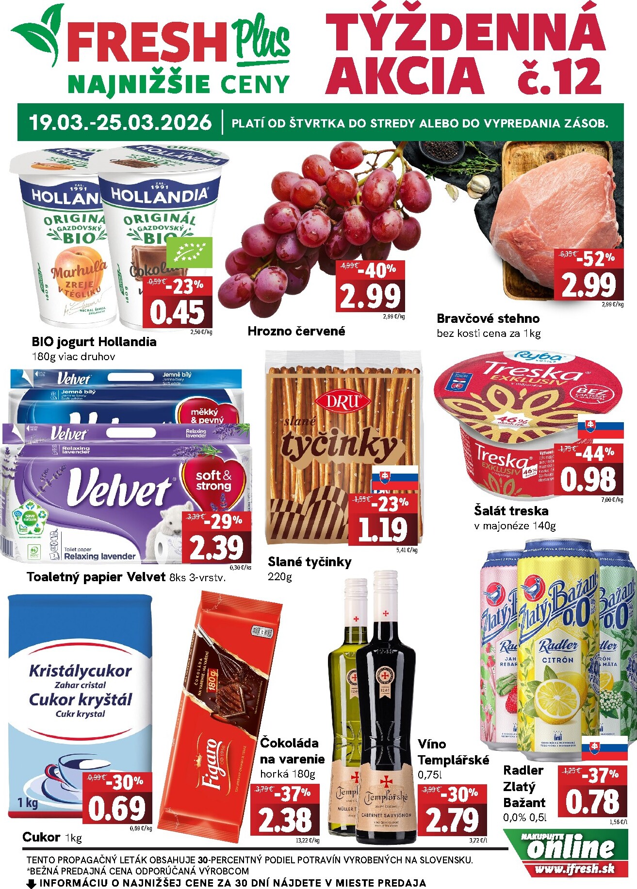 fresh - Leták Fresh Plus platný od 19.03.2026 do 25.03.2026 - page: 1