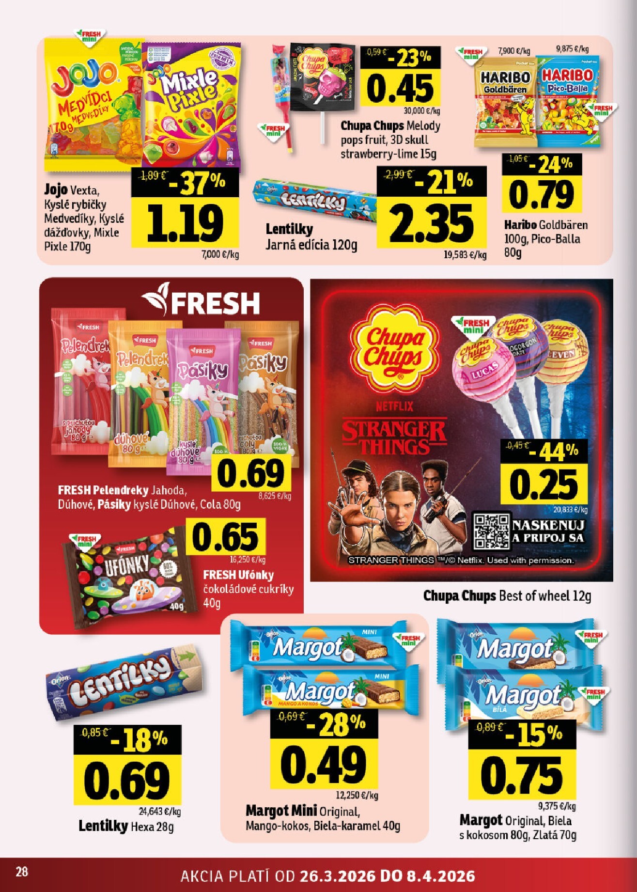 fresh - Leták Fresh - Stredné a západné Slovensko platný od 26.03.2026 do 08.04.2026 - page: 28