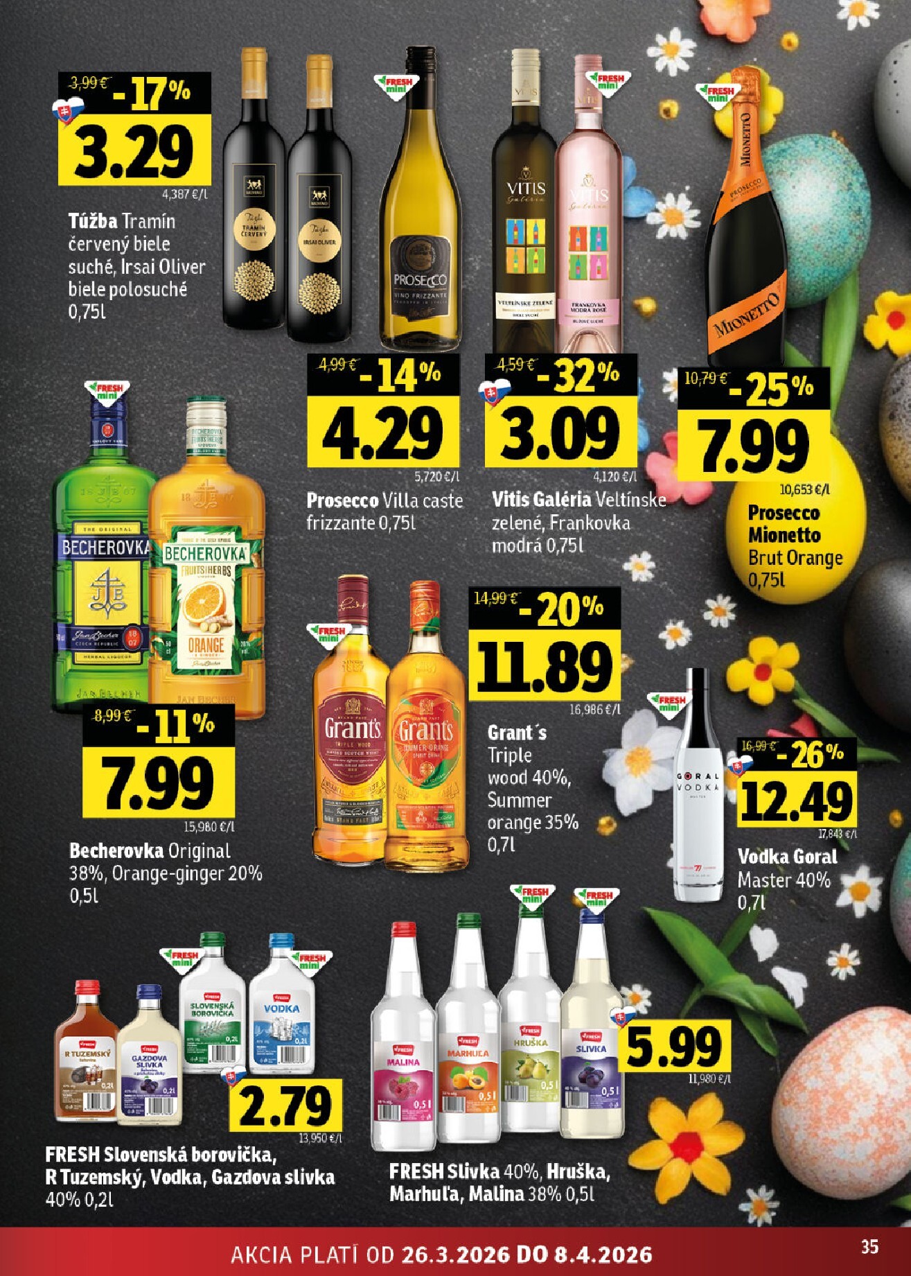 fresh - Leták Fresh - Stredné a západné Slovensko platný od 26.03.2026 do 08.04.2026 - page: 35