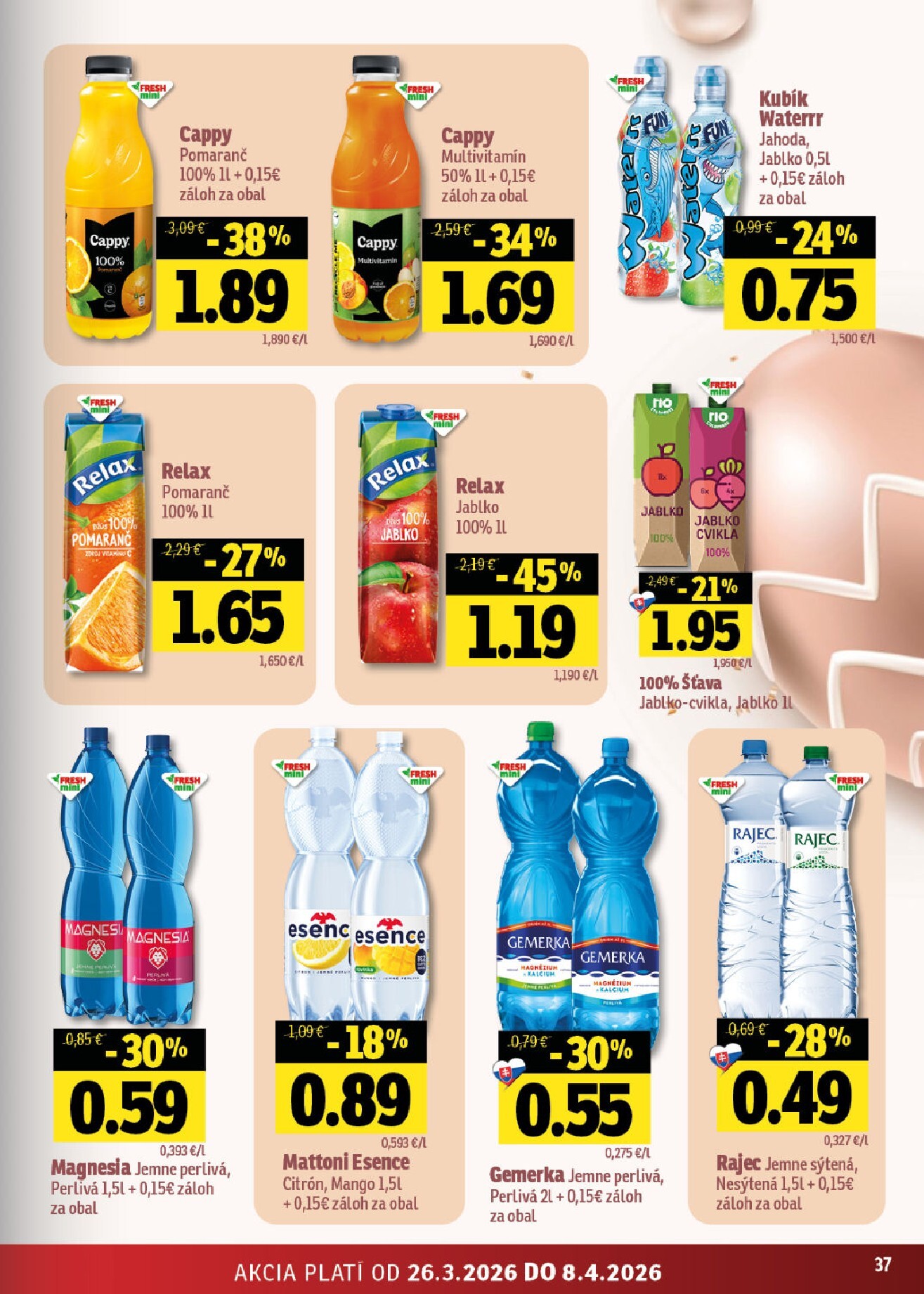 fresh - Leták Fresh - Stredné a západné Slovensko platný od 26.03.2026 do 08.04.2026 - page: 37