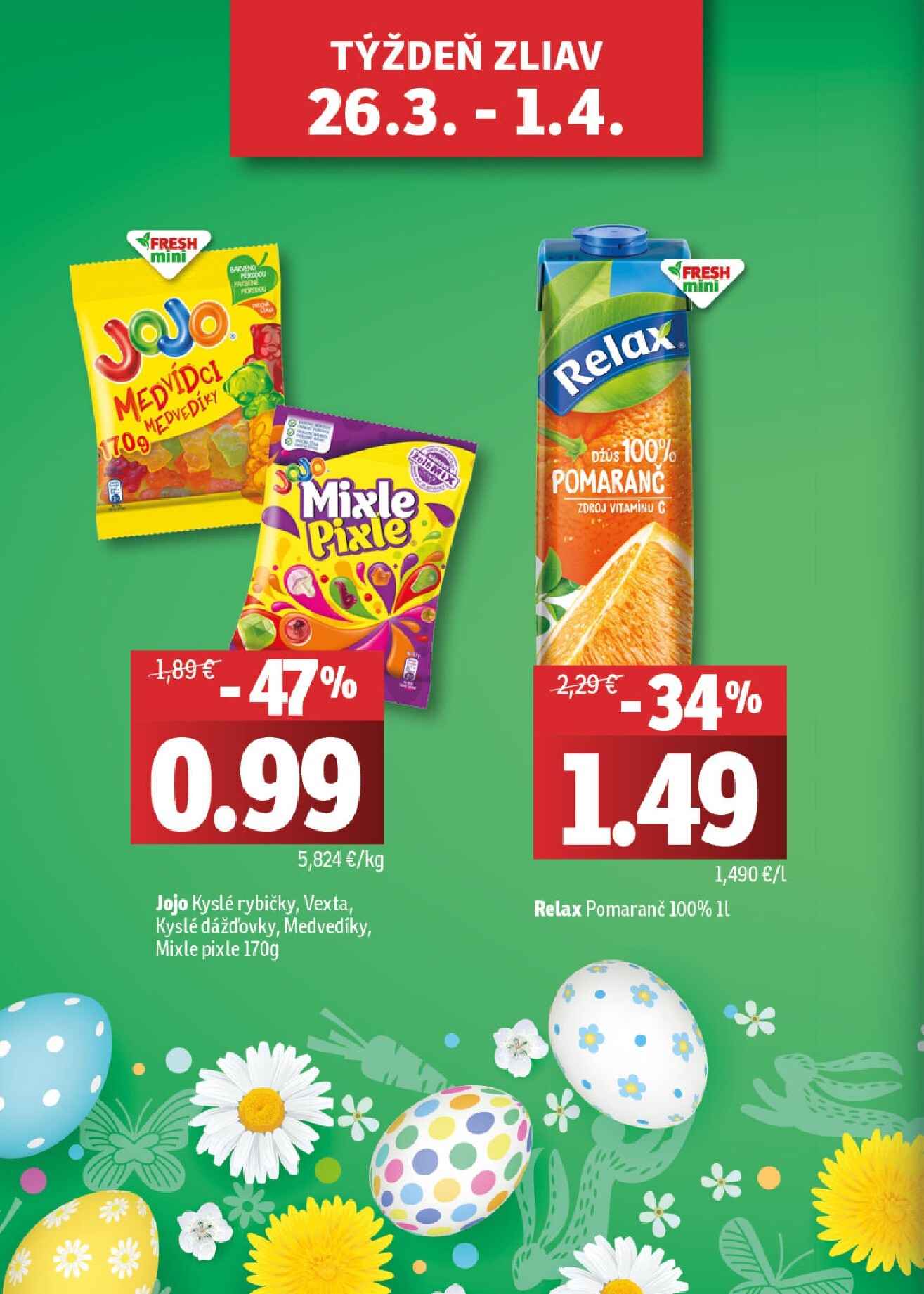 fresh - Leták Fresh - Stredné a západné Slovensko platný od 26.03.2026 do 08.04.2026 - page: 2