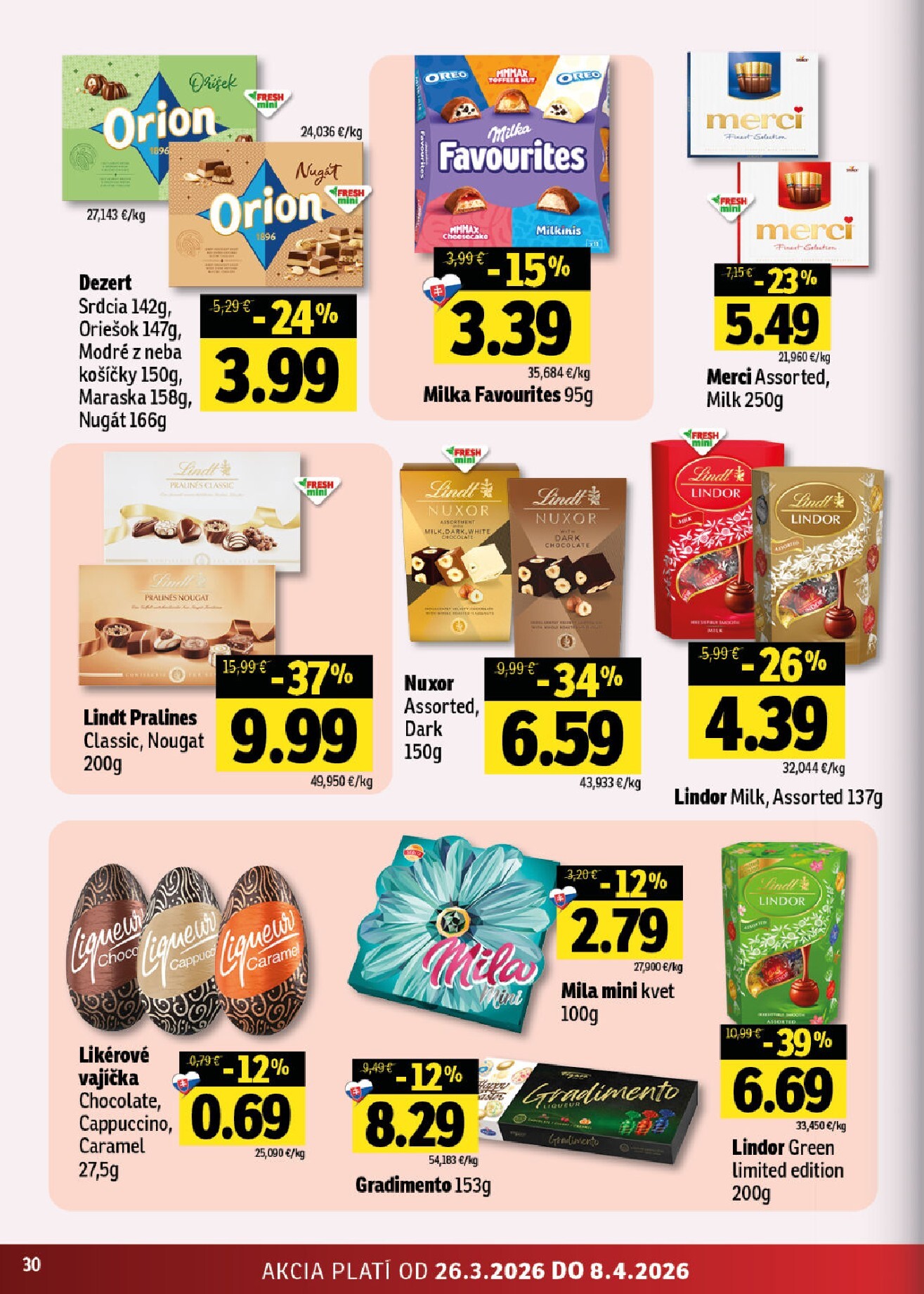 fresh - Leták Fresh - Východné Slovensko platný od 26.03.2026 do 08.04.2026 - page: 30