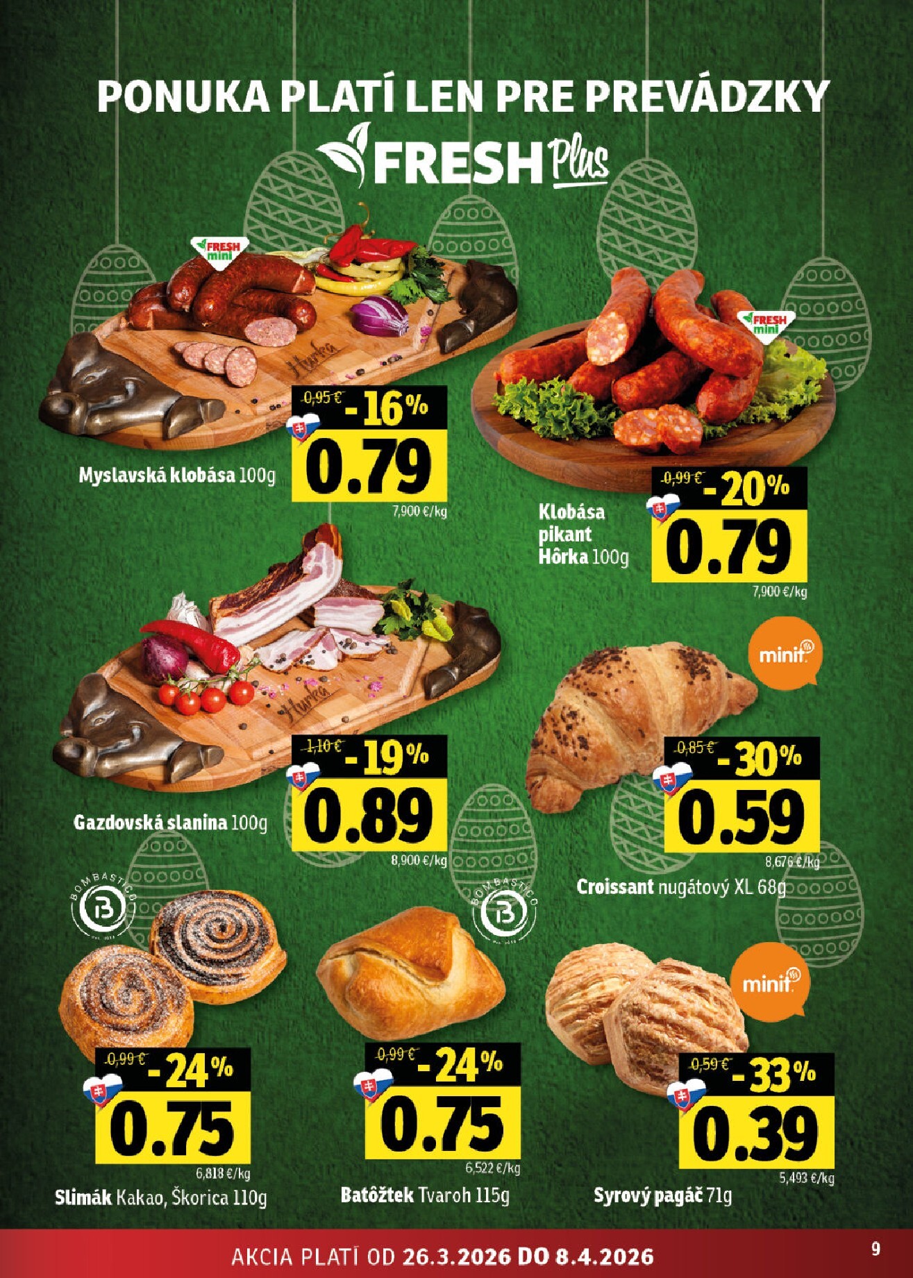 fresh - Leták Fresh - Východné Slovensko platný od 26.03.2026 do 08.04.2026 - page: 9