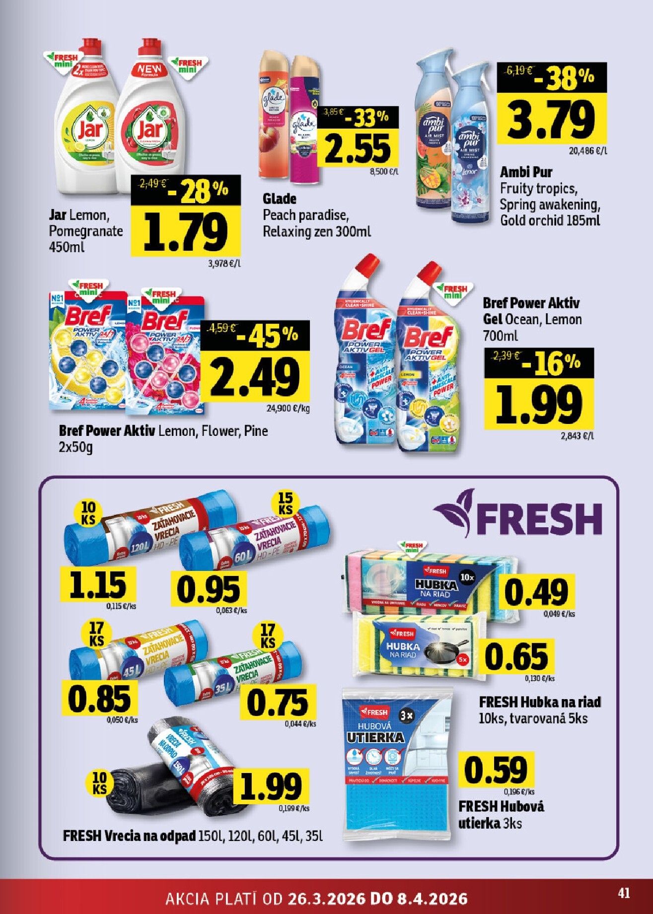 fresh - Leták Fresh - Východné Slovensko platný od 26.03.2026 do 08.04.2026 - page: 41