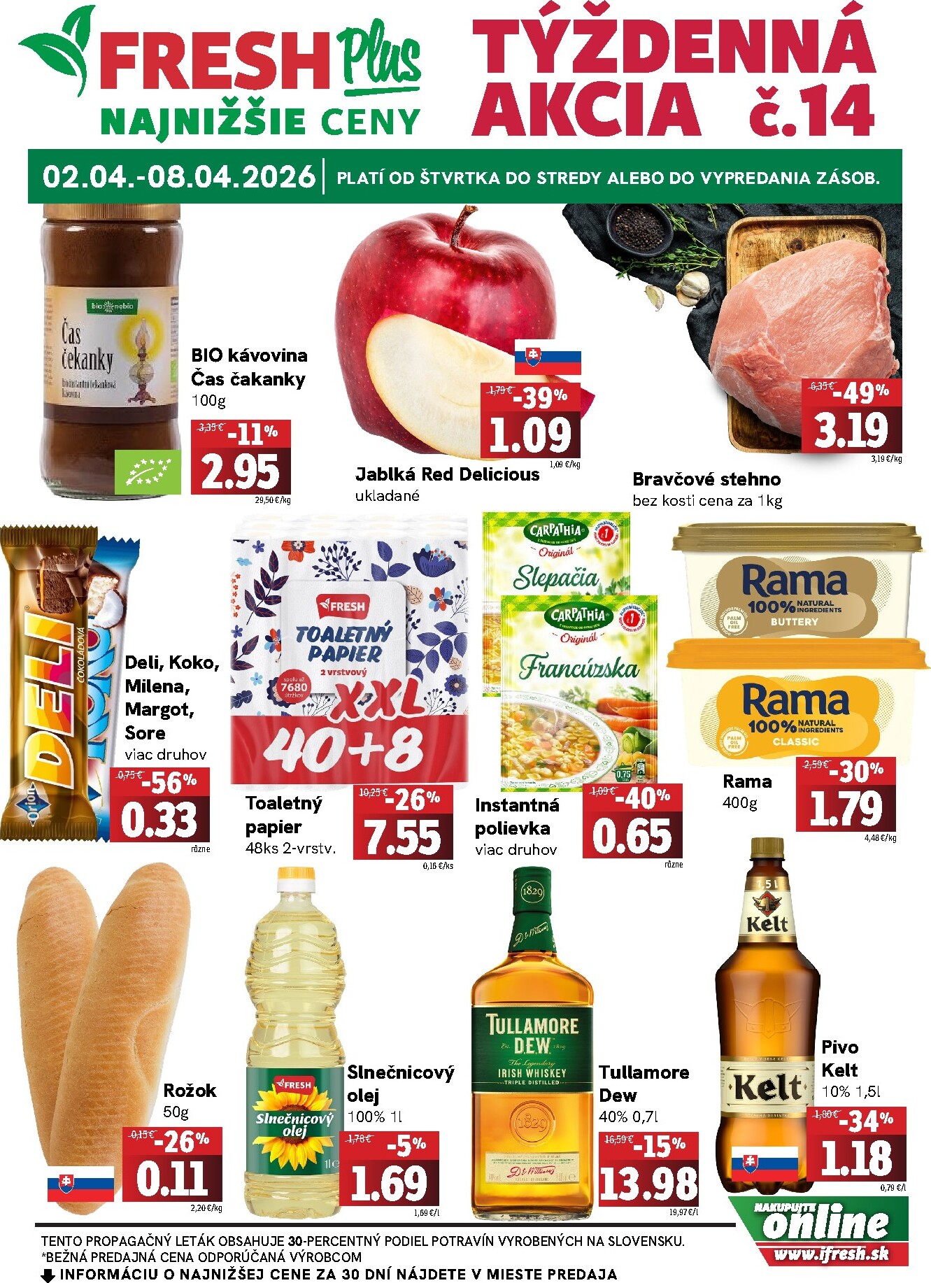 fresh - Leták Fresh Plus platný od 02.04.2026 do 08.04.2026
