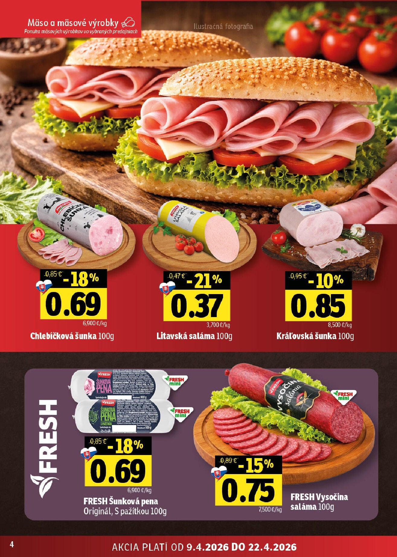 fresh - Nový leták Fresh - Východné Slovensko platný od štvrtka, 09.04.2026 do stredy, 22.04.2026 - page: 4