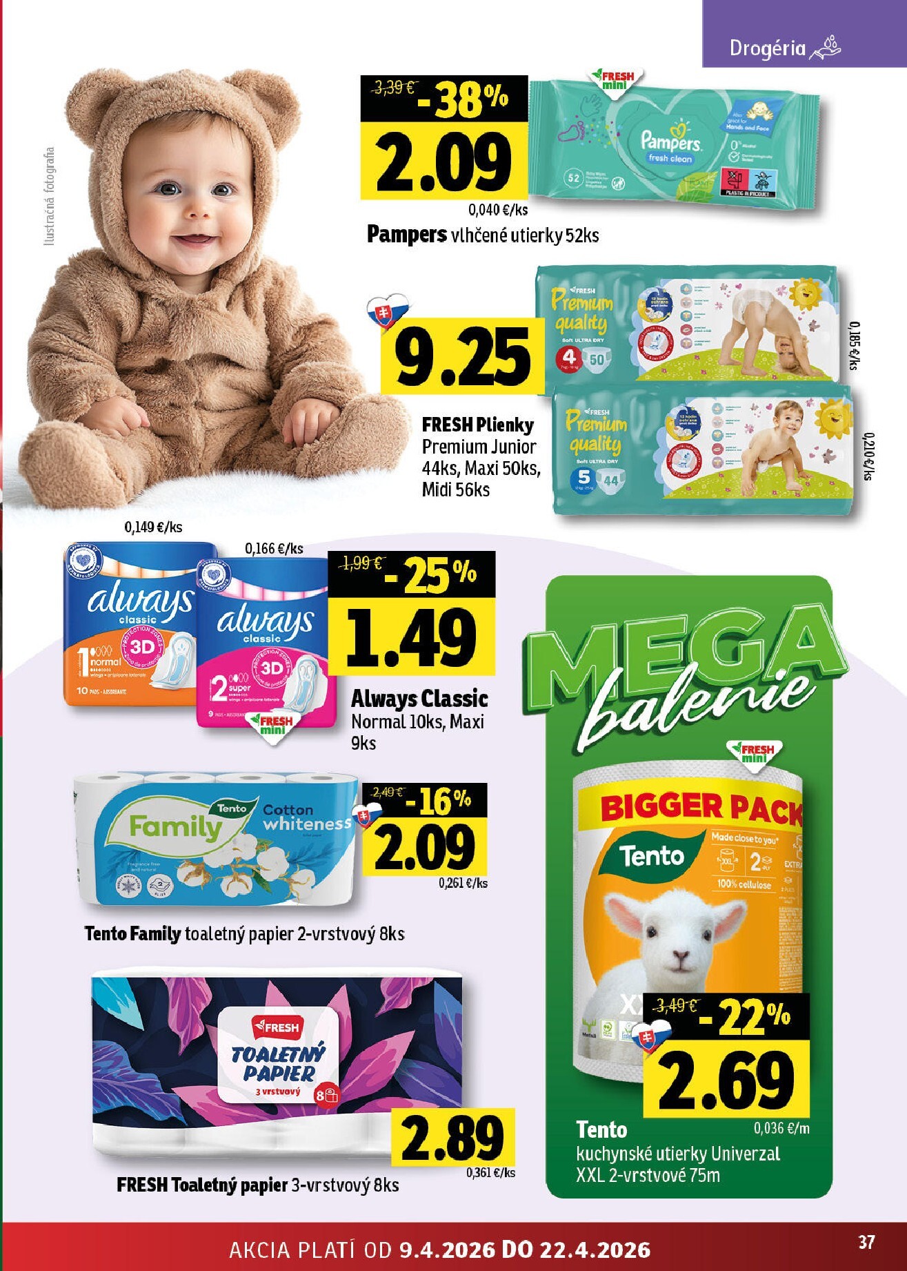 fresh - Nový leták Fresh - Východné Slovensko platný od štvrtka, 09.04.2026 do stredy, 22.04.2026 - page: 37