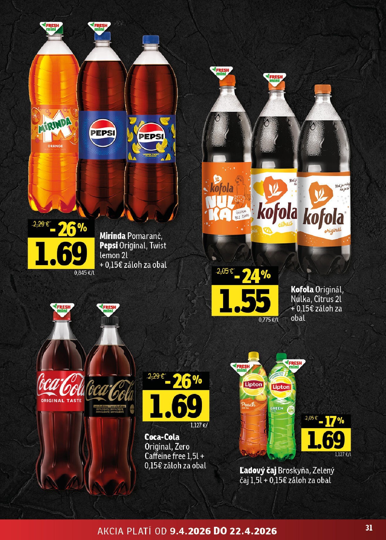 fresh - Nový leták Fresh - Východné Slovensko platný od štvrtka, 09.04.2026 do stredy, 22.04.2026 - page: 31