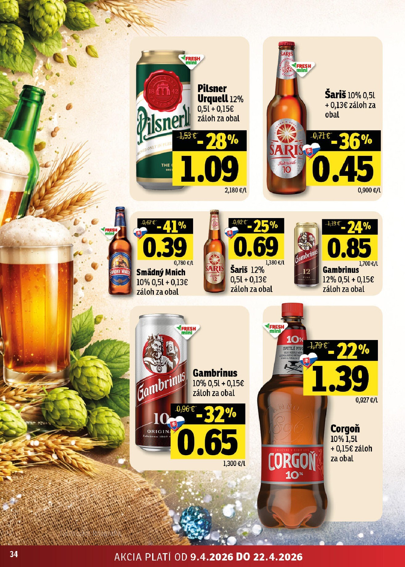 fresh - Nový leták Fresh - Východné Slovensko platný od štvrtka, 09.04.2026 do stredy, 22.04.2026 - page: 34