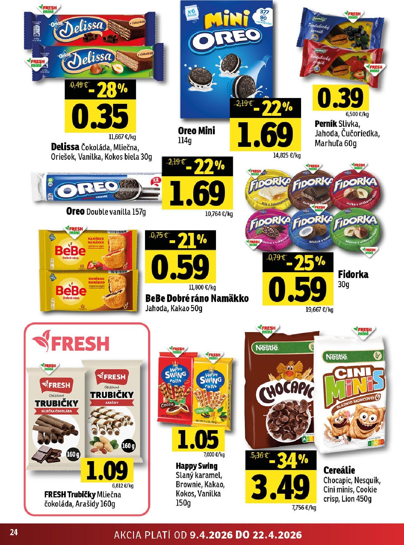 fresh - Nový leták Fresh - Stredné a západné Slovensko platný od štvrtka, 09.04.2026 do stredy, 22.04.2026 - page: 24