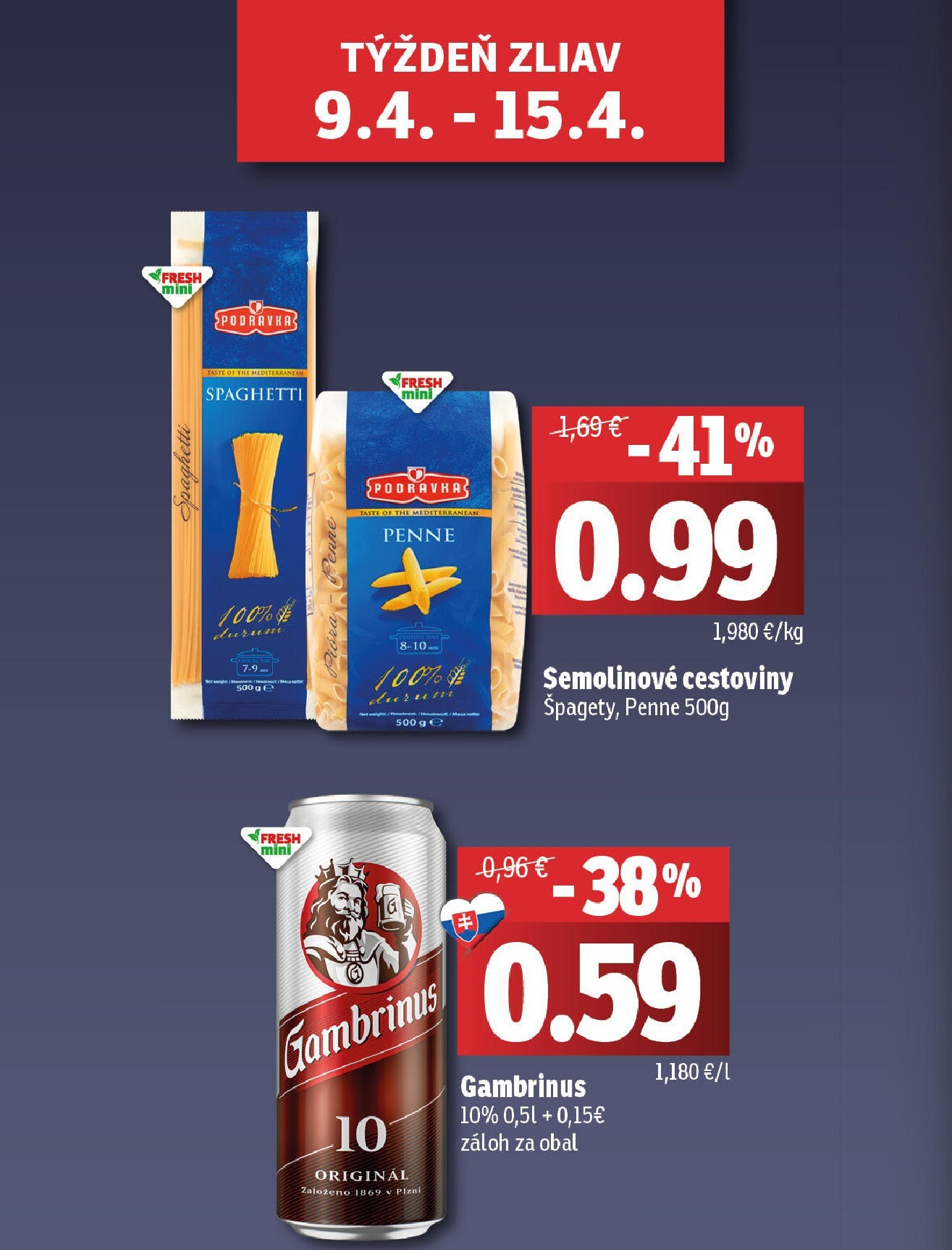 fresh - Nový leták Fresh - Stredné a západné Slovensko platný od štvrtka, 09.04.2026 do stredy, 22.04.2026 - page: 2