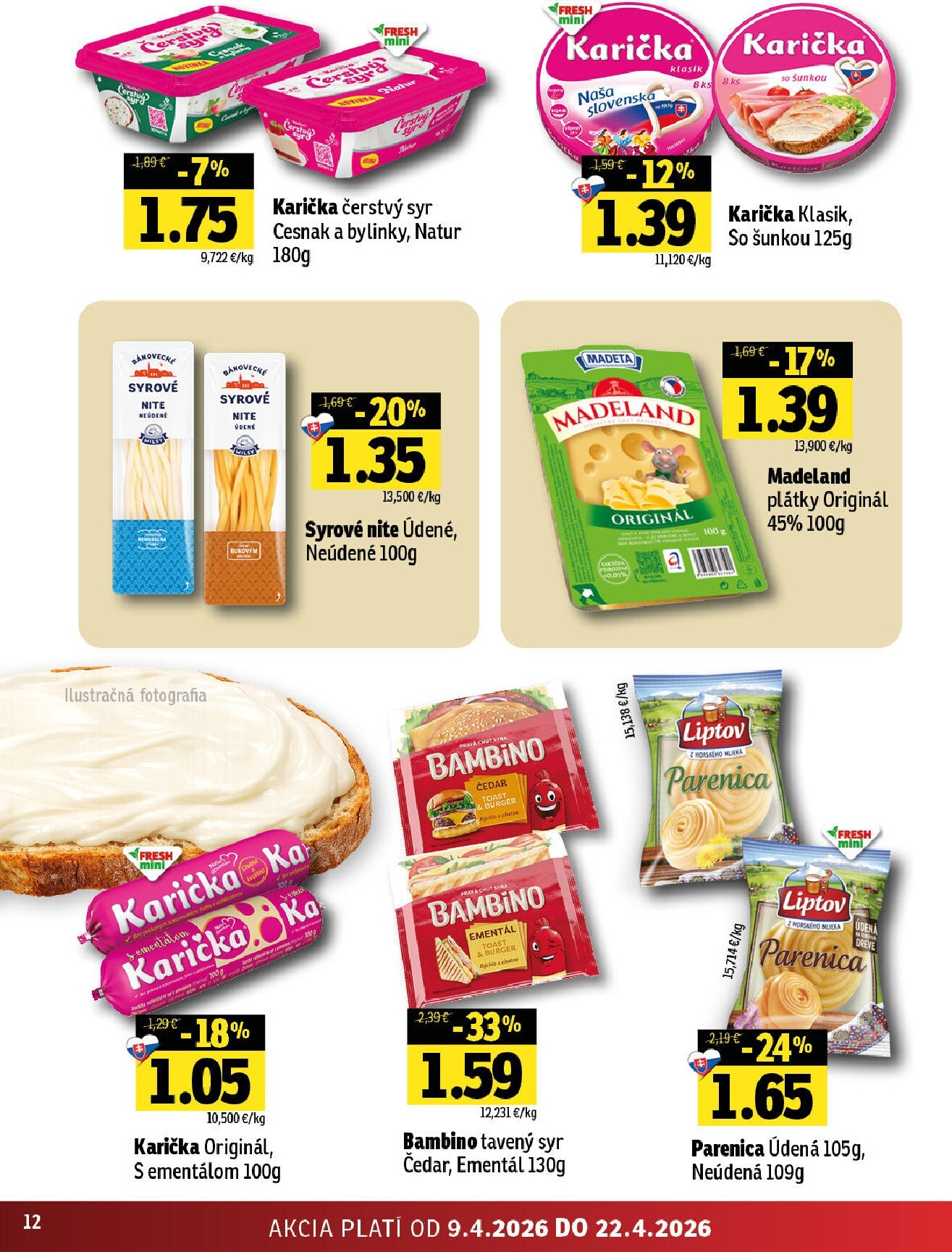 fresh - Nový leták Fresh - Stredné a západné Slovensko platný od štvrtka, 09.04.2026 do stredy, 22.04.2026 - page: 12