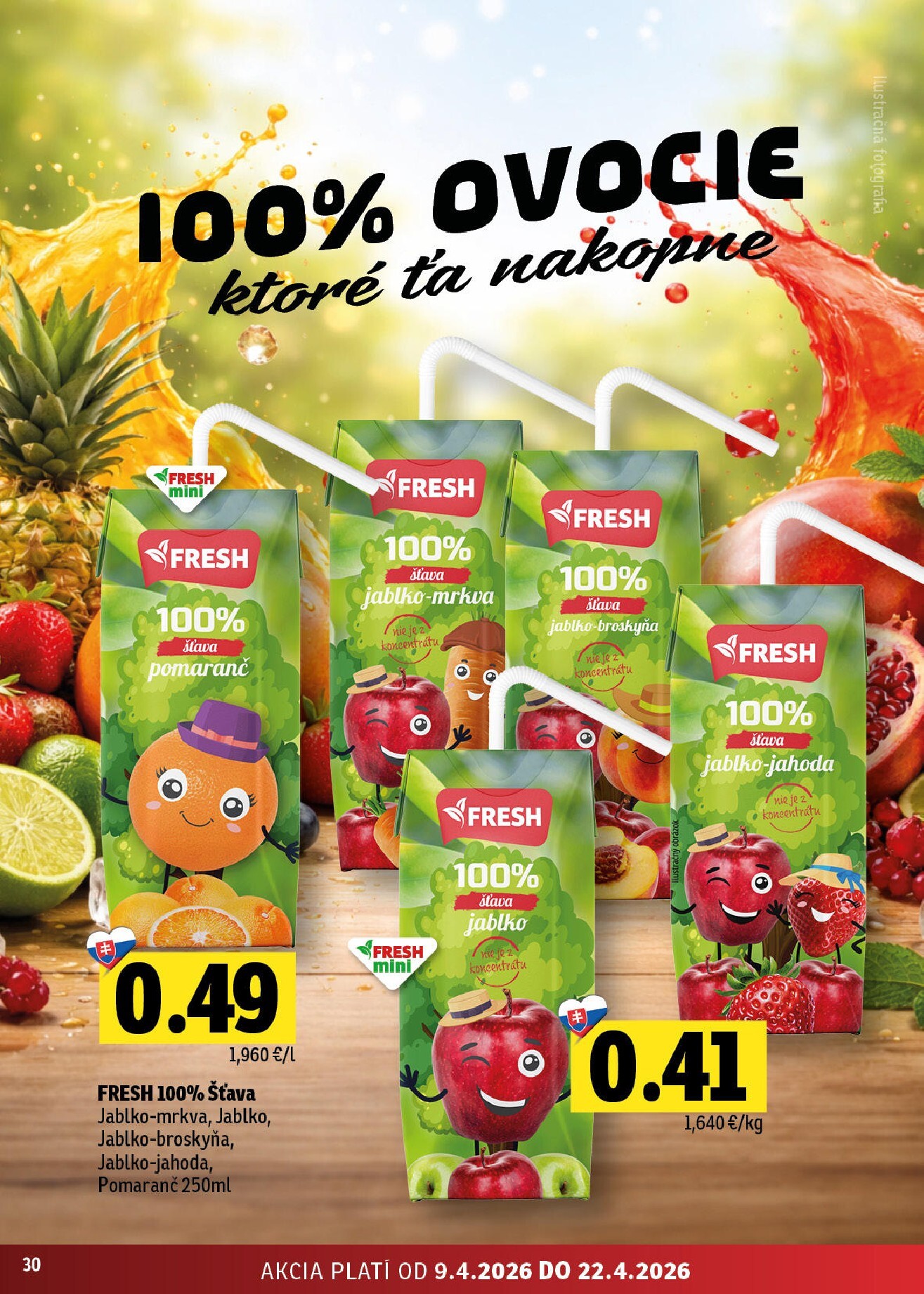 fresh - Nový leták Fresh - Stredné a západné Slovensko platný od štvrtka, 09.04.2026 do stredy, 22.04.2026 - page: 30