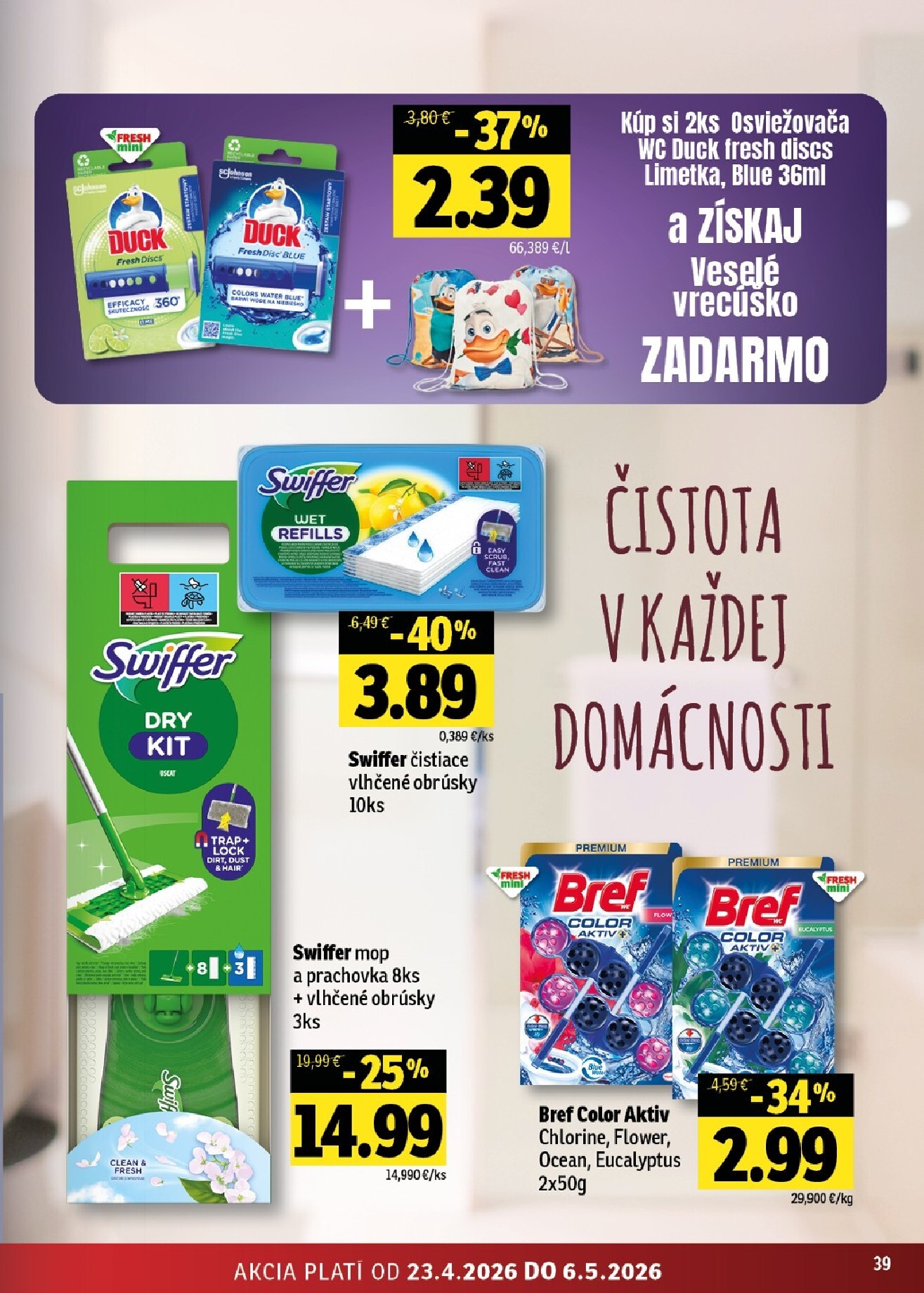 fresh - Nový leták Fresh - Stredné a západné Slovensko od štvrtka, 23.04.2026 do stredy, 06.05.2026 - page: 39