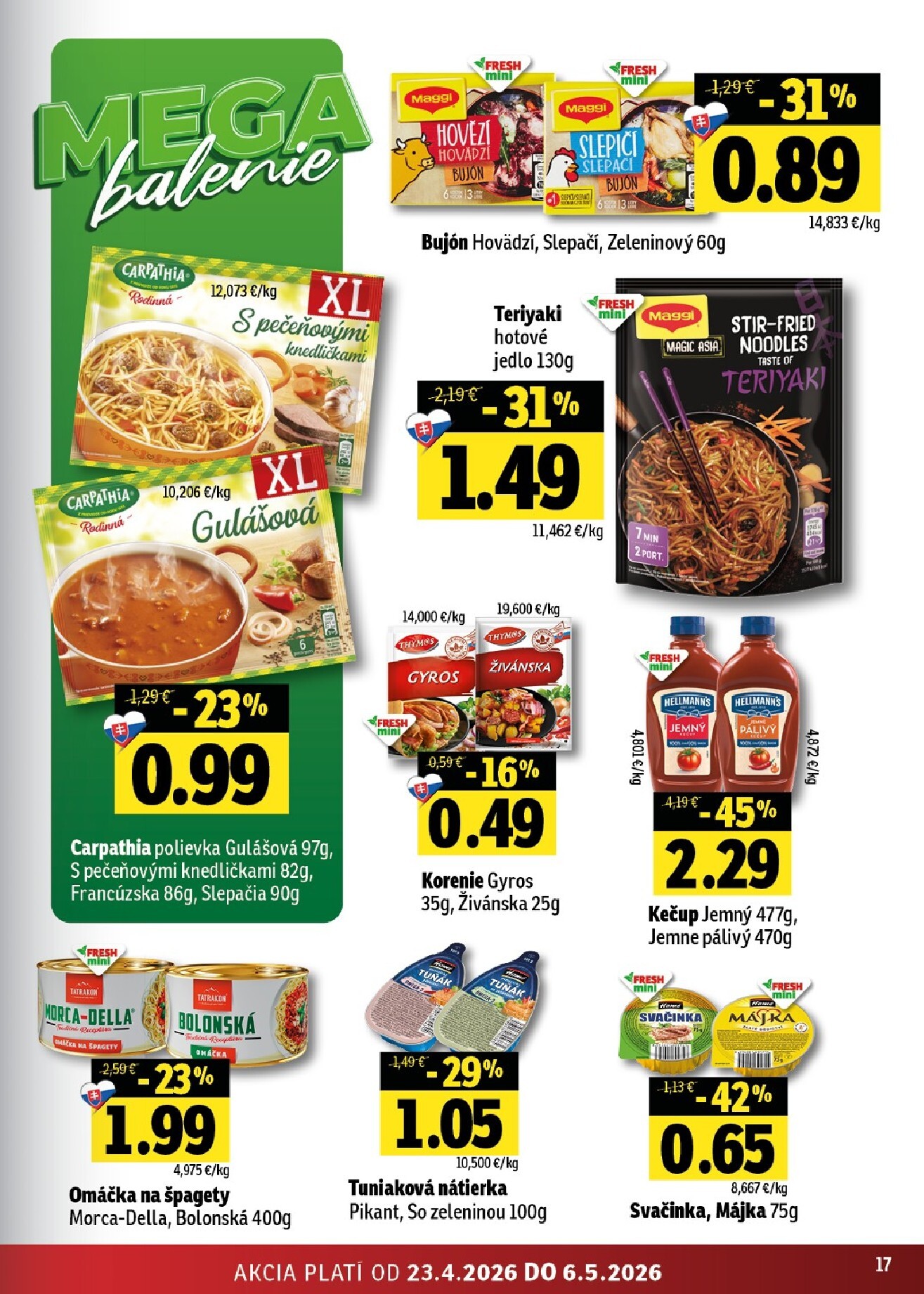 fresh - Nový leták Fresh - Stredné a západné Slovensko od štvrtka, 23.04.2026 do stredy, 06.05.2026 - page: 17