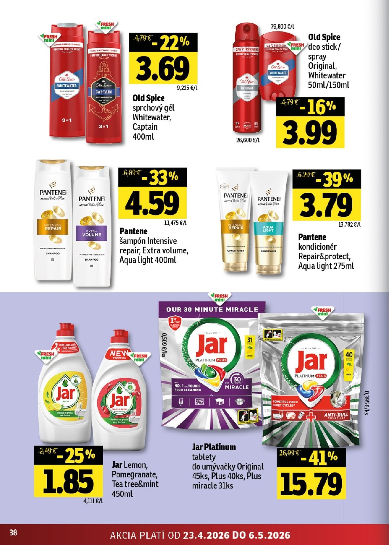 fresh - Nový leták Fresh - Stredné a západné Slovensko od štvrtka, 23.04.2026 do stredy, 06.05.2026 - page: 38