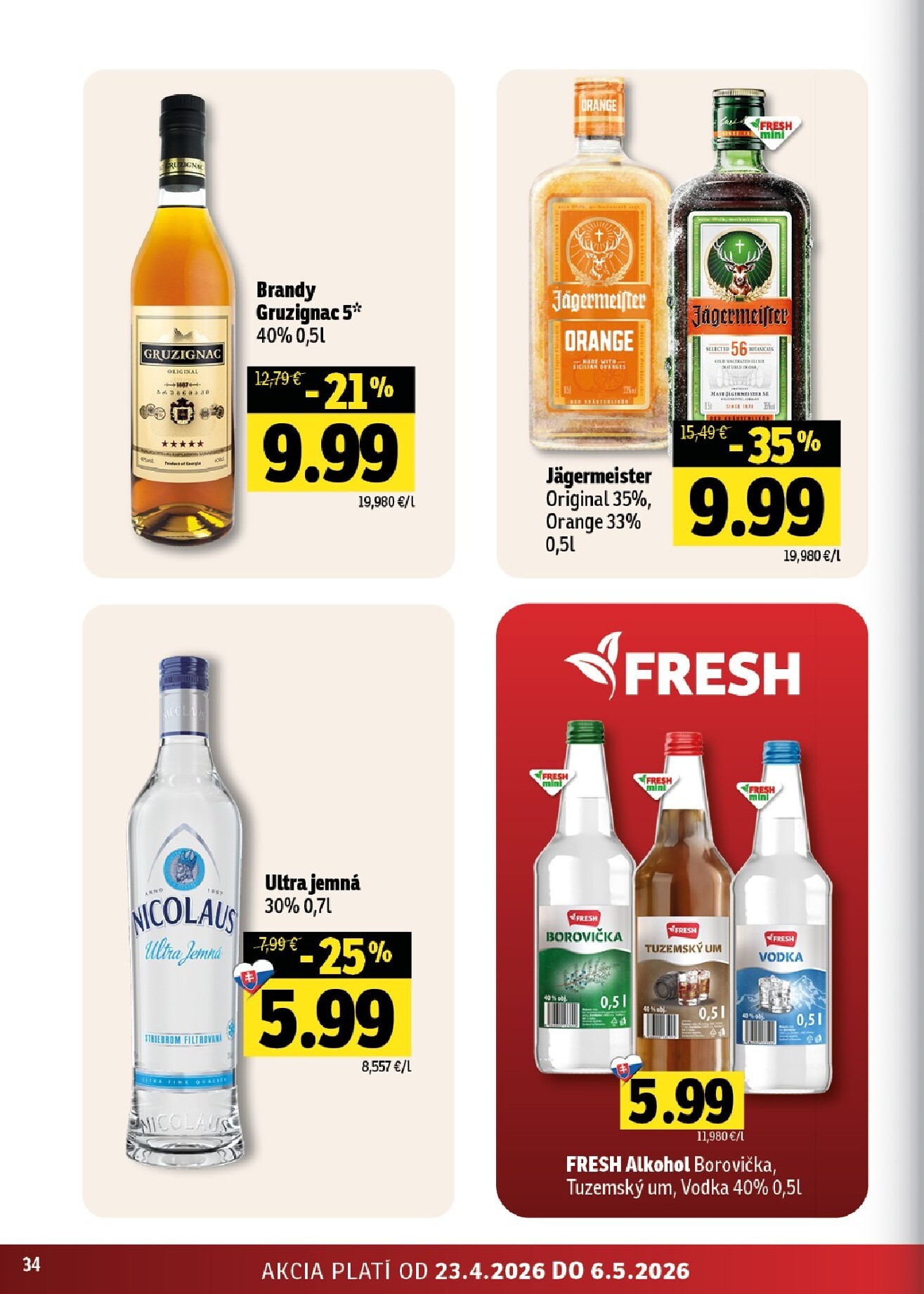 fresh - Nový leták Fresh - Východné Slovensko od štvrtka, 23.04.2026 do stredy, 06.05.2026 - page: 34