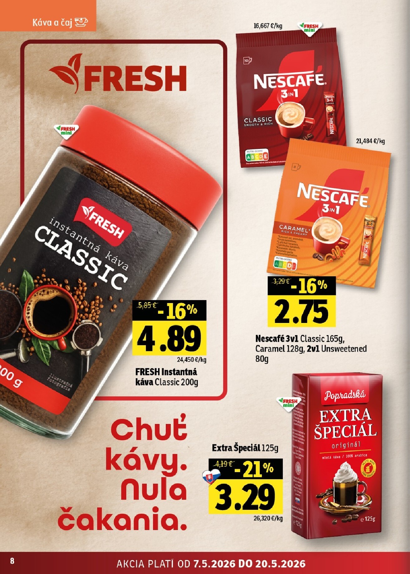fresh - Nový leták Fresh - Stredné a západné Slovensko od štvrtka, 07.05.2026 do stredy, 20.05.2026 - page: 8