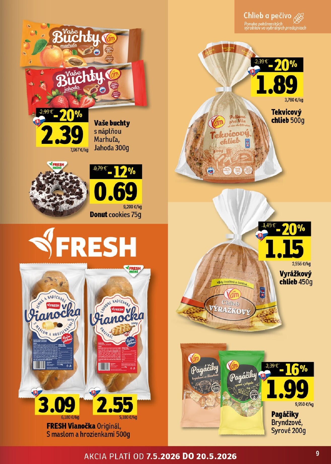 fresh - Nový leták Fresh - Východné Slovensko od štvrtka, 07.05.2026 do stredy, 20.05.2026 - page: 9