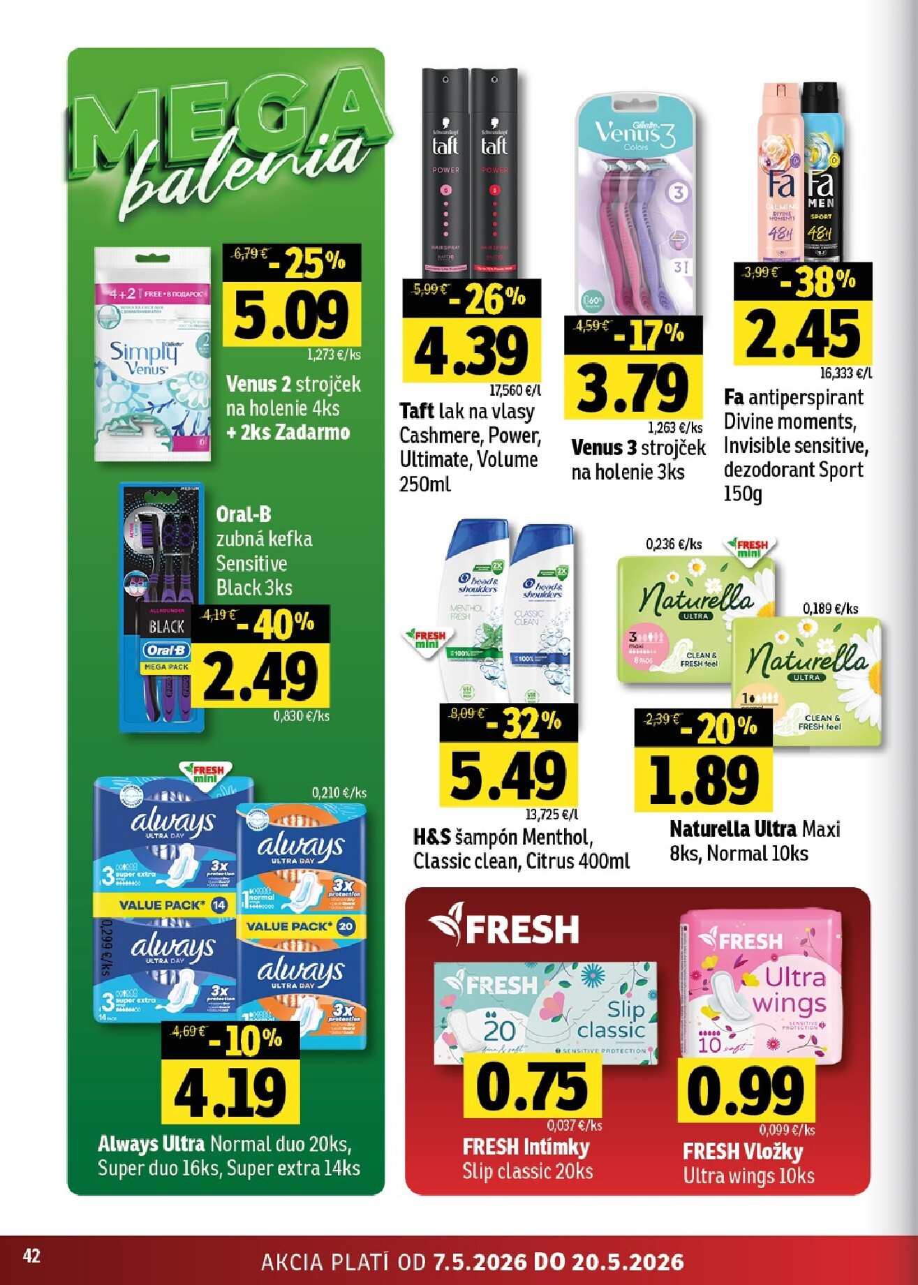 fresh - Nový leták Fresh - Východné Slovensko od štvrtka, 07.05.2026 do stredy, 20.05.2026 - page: 42