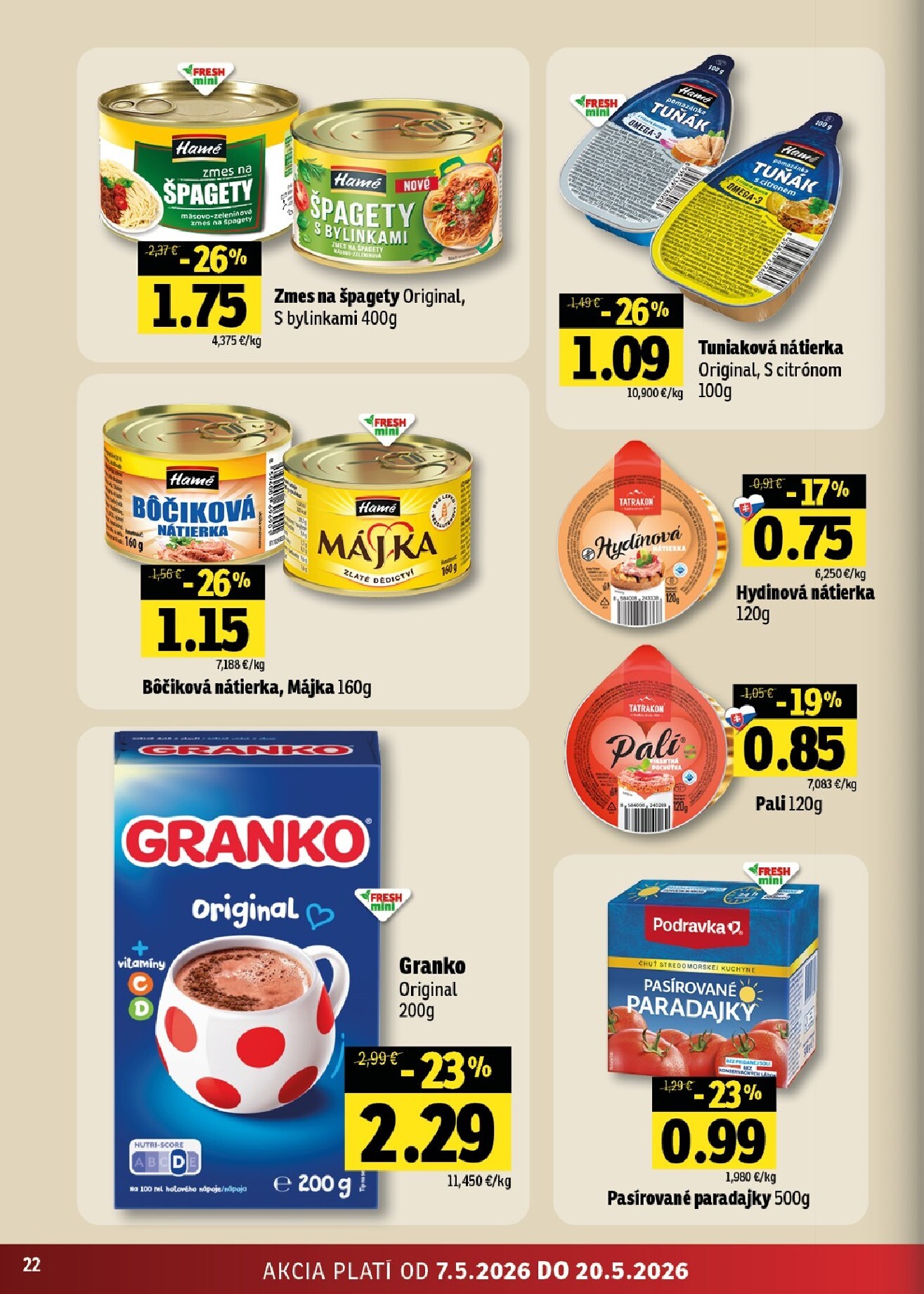 fresh - Nový leták Fresh - Východné Slovensko od štvrtka, 07.05.2026 do stredy, 20.05.2026 - page: 22
