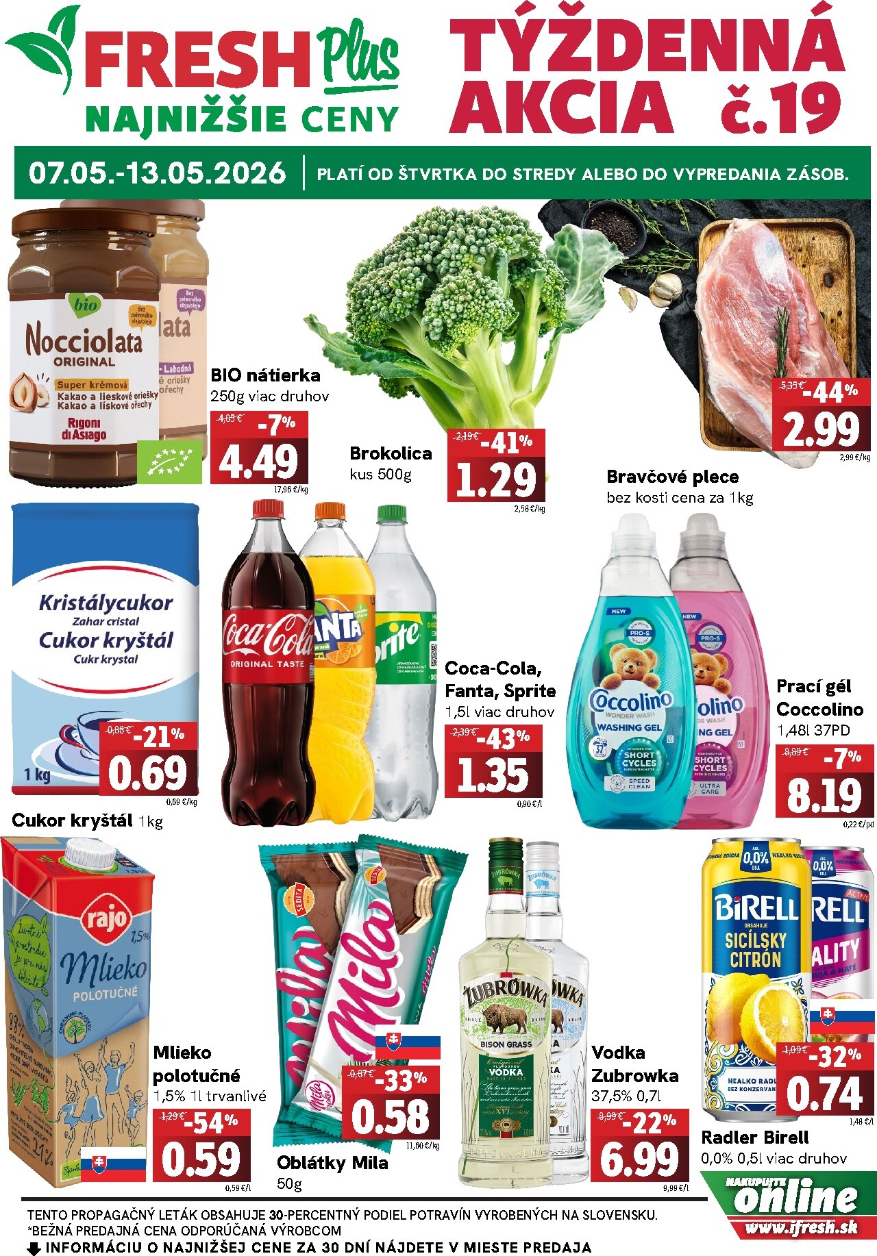 fresh - Aktuálny leták Fresh - Plus od štvrtka, 07.05.2026 do stredy, 13.05.2026 - page: 1