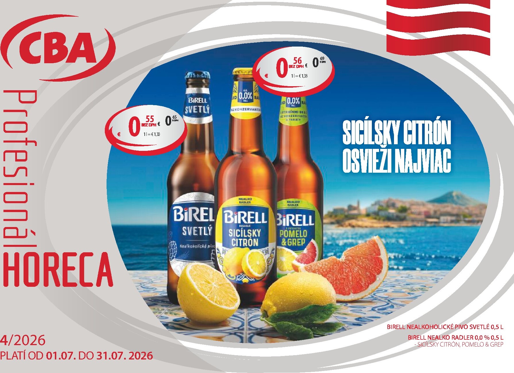 cba - Nový CBA - Horeca & Gastro - VEĽKOOBCHOD - Veľkoobchod leták od stredy, 01.07.2026 do piatku, 31.07.2026