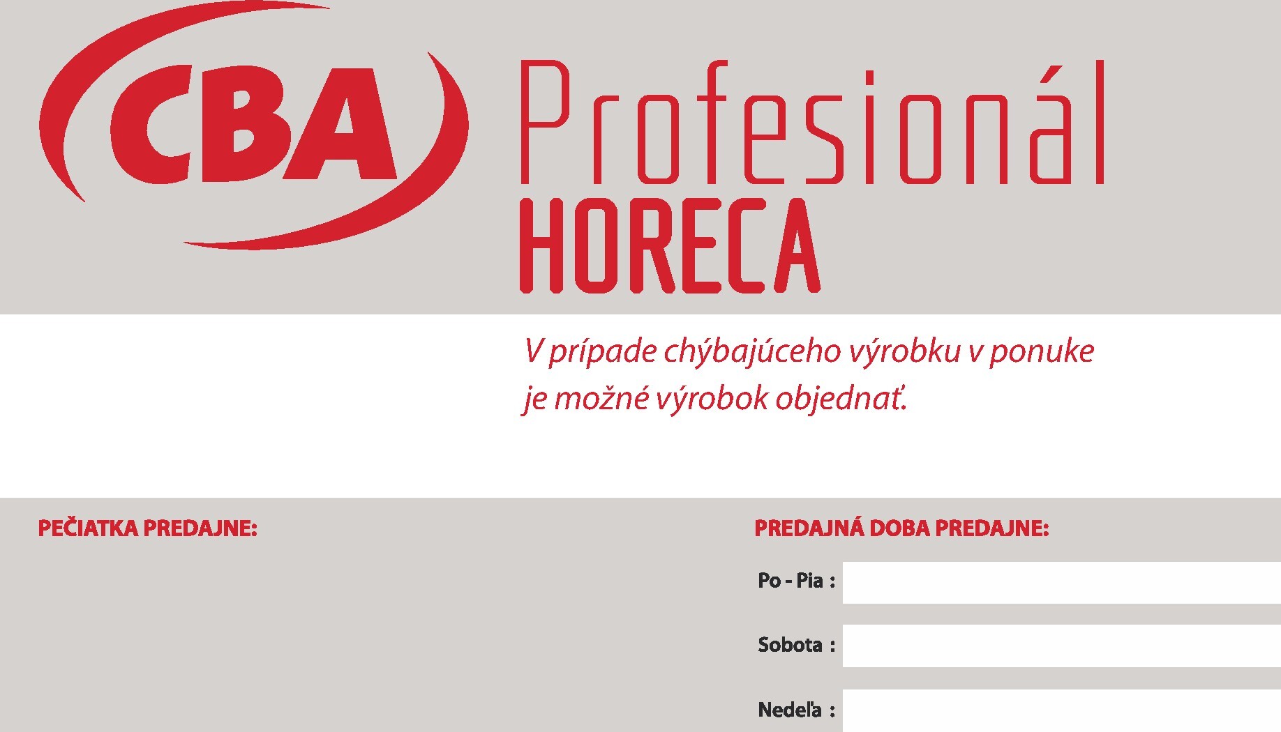 cba - Nový CBA - Horeca & Gastro - VEĽKOOBCHOD - Veľkoobchod leták od stredy, 01.07.2026 do piatku, 31.07.2026 - page: 4