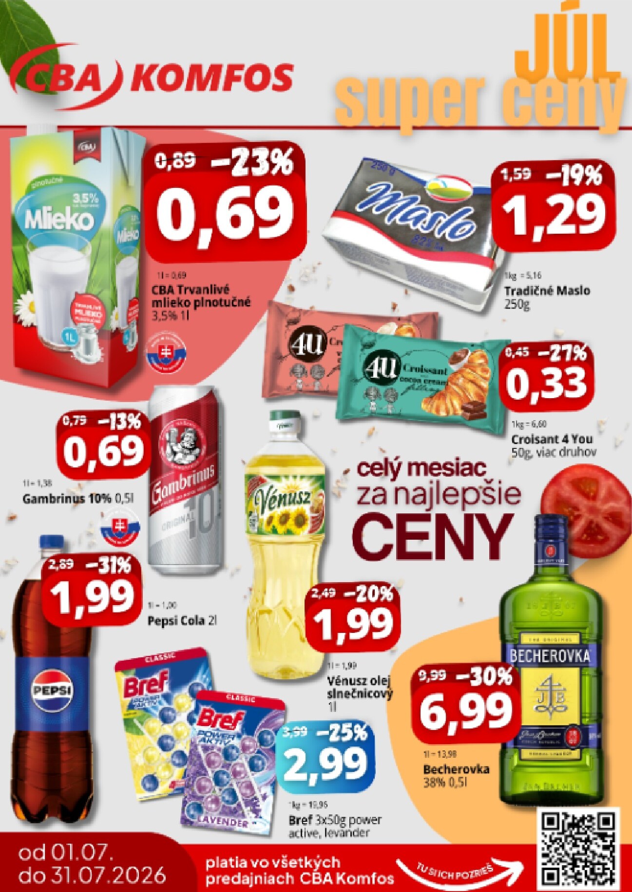 cba - Aktuálny CBA - Júl skvelé ceny leták od stredy, 01.07.2026 do piatku, 31.07.2026 - page: 2