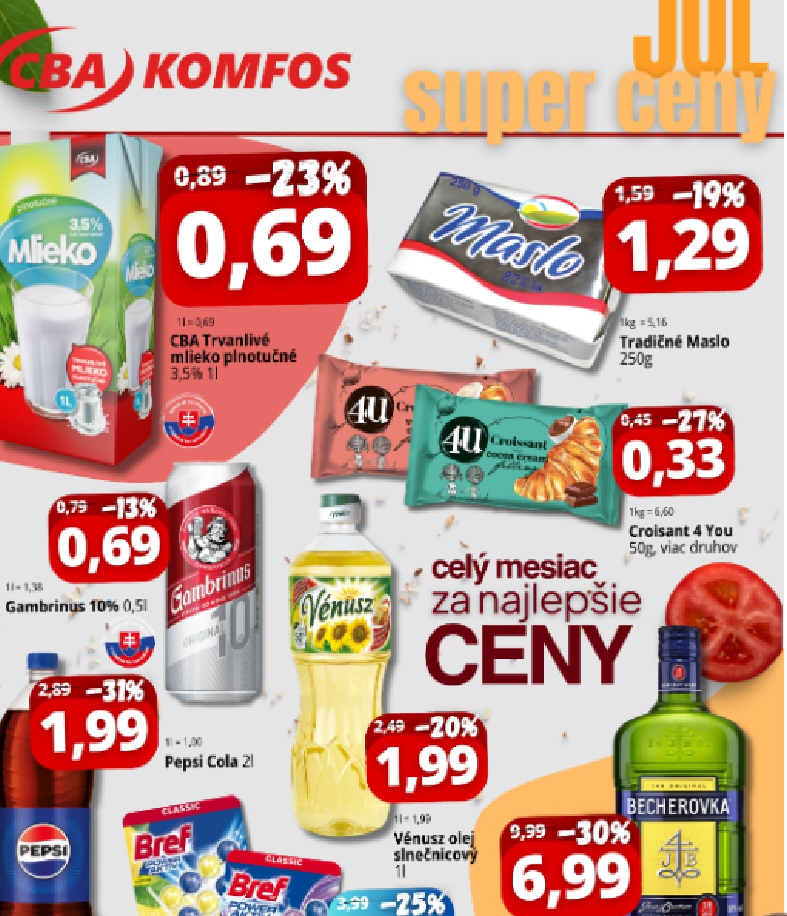 cba - Aktuálny CBA - Júl skvelé ceny leták od stredy, 01.07.2026 do piatku, 31.07.2026