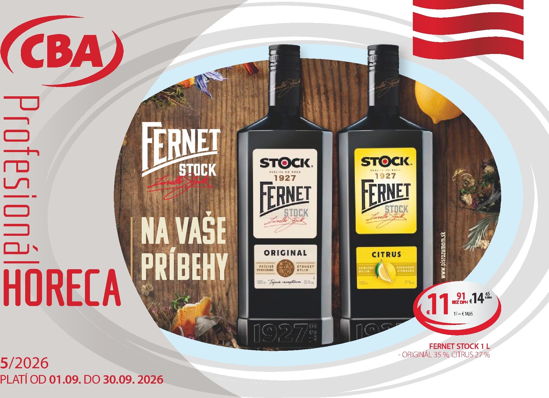 cba - Nový CBA - Horeca & Gastro Veľkoobchod leták od utorka, 01.09.2026 do stredy, 30.09.2026