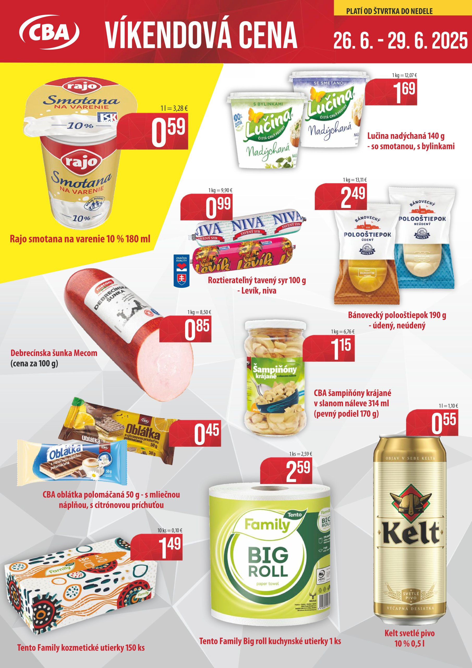 cba - Leták CBA - Víkendová cena platný od 26.06. do 29.06.