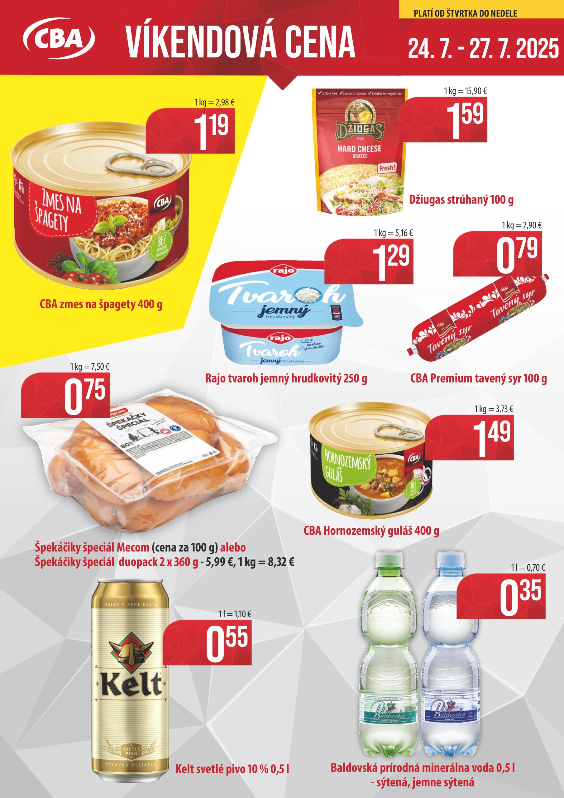 cba - Leták CBA - Víkendová cena platný od 24.07. do 27.07.