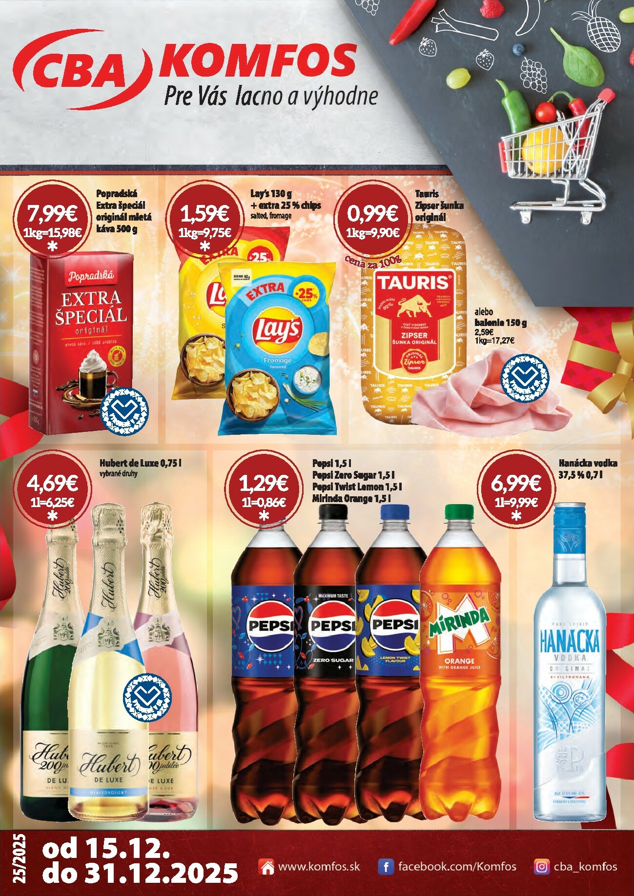 cba - Leták CBA - Komfos platný od 15.12. do 31.12.