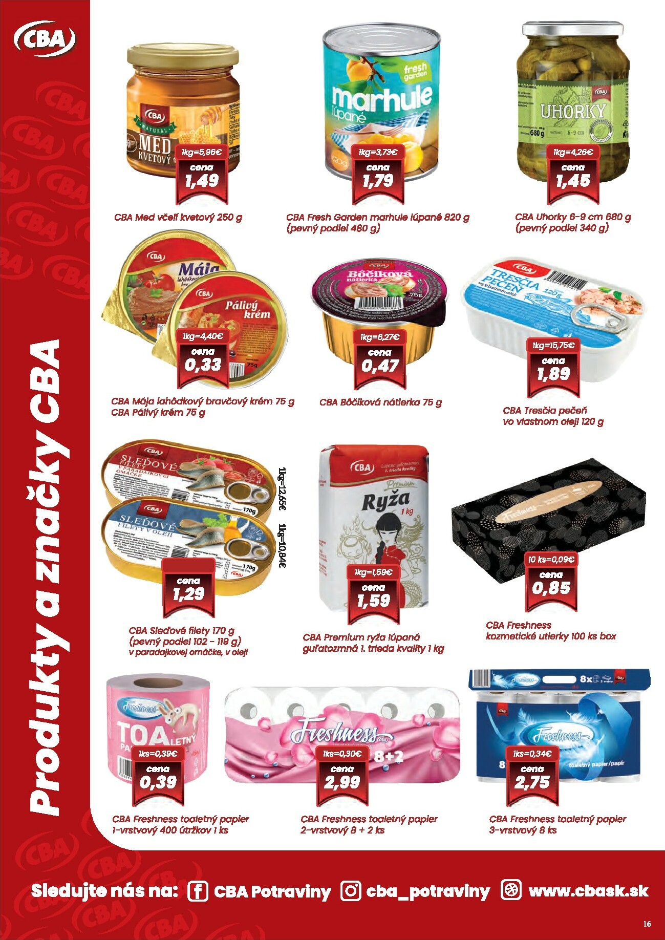cba - Leták CBA - Komfos platný od 15.12. do 31.12. - page: 16