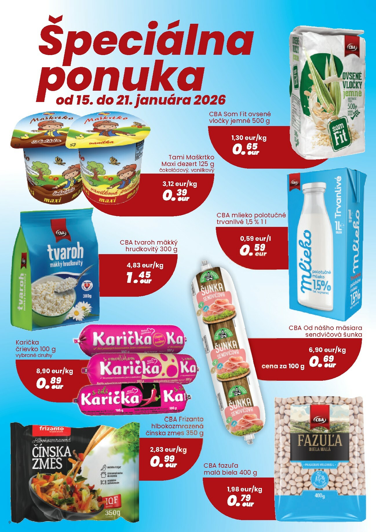 cba - Leták CBA platný od 08.01. do 21.01. - page: 9