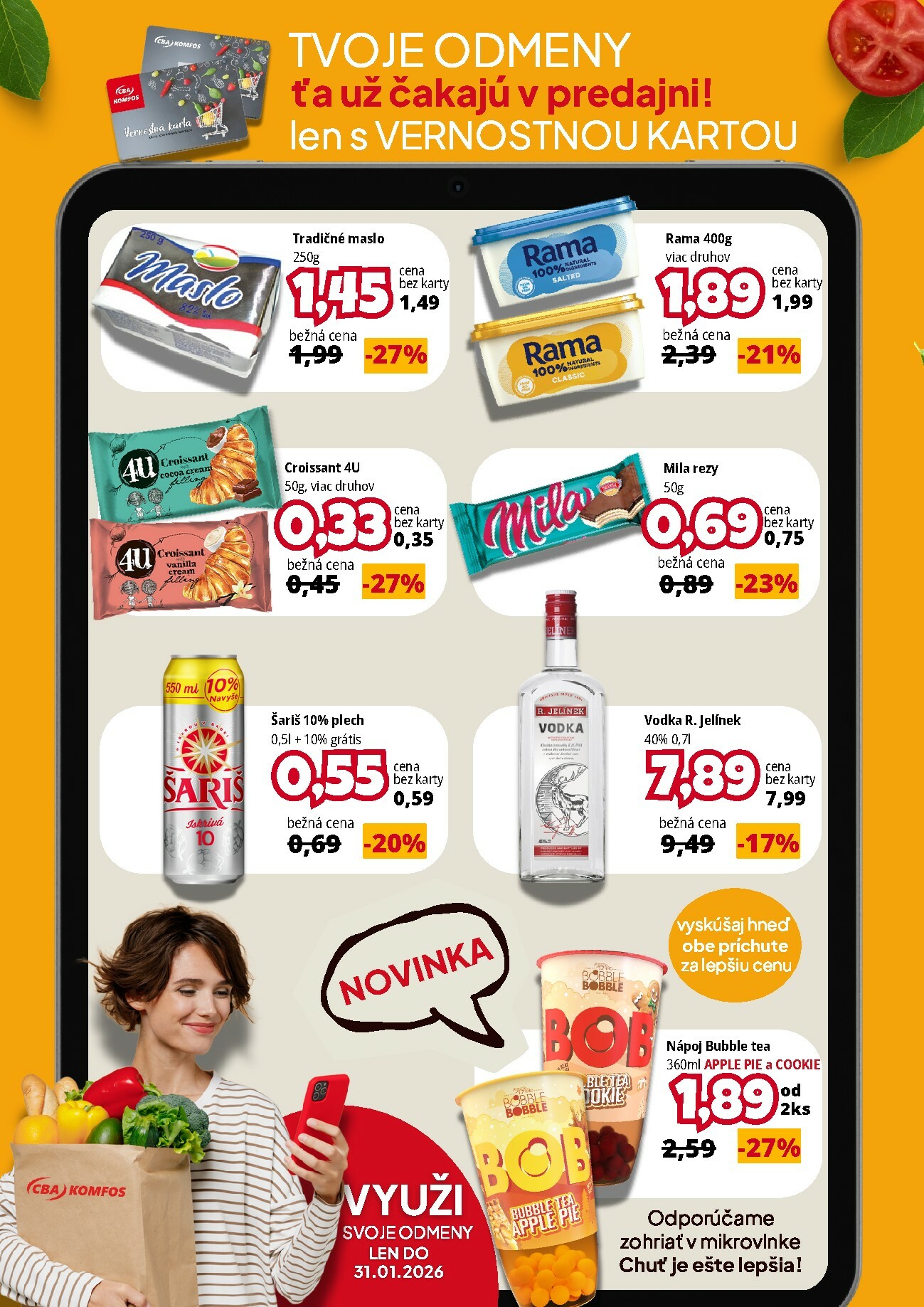 cba - Leták CBA - Januárové odmeny pre verných platný od 15.01. do 31.01.