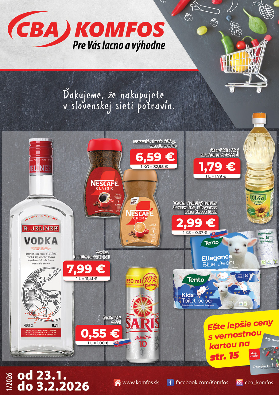 cba - Leták CBA - Komfos platný od 23.01. do 03.02.