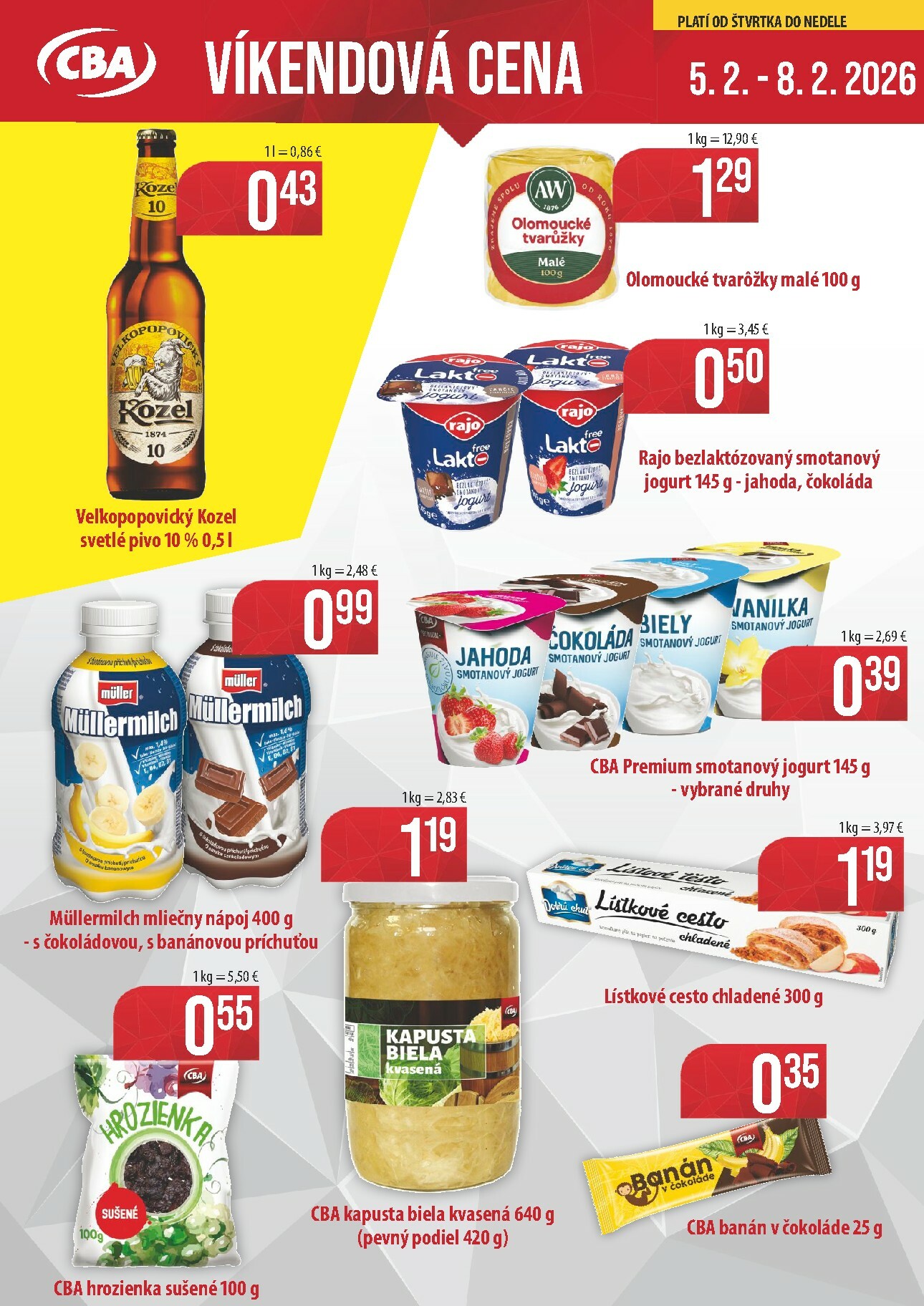 cba - Leták CBA - Víkendová cena platný od 05.02.2026 do 08.02.2026 - page: 1